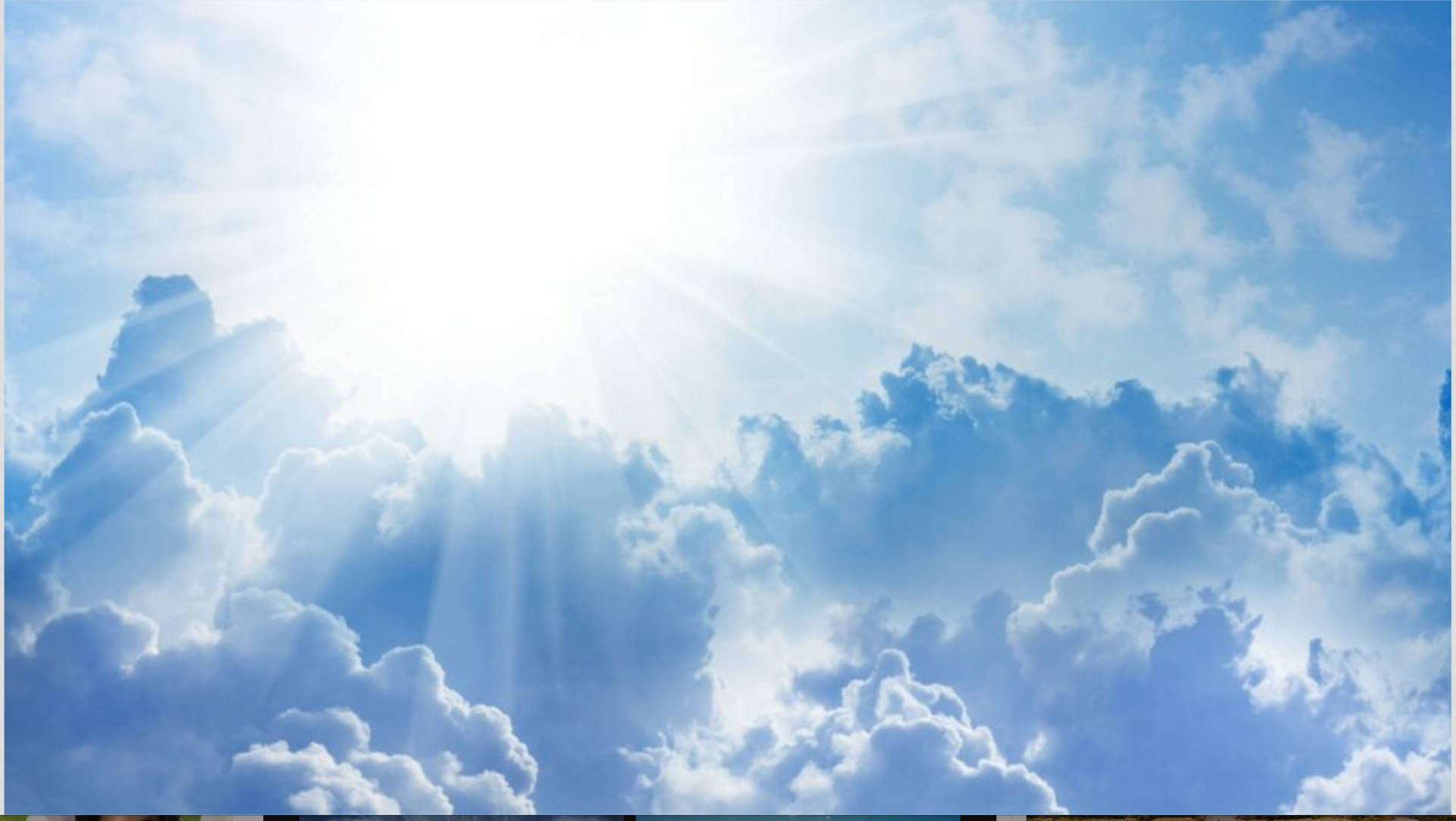 Funeral Clouds With Bright Sunrays Background