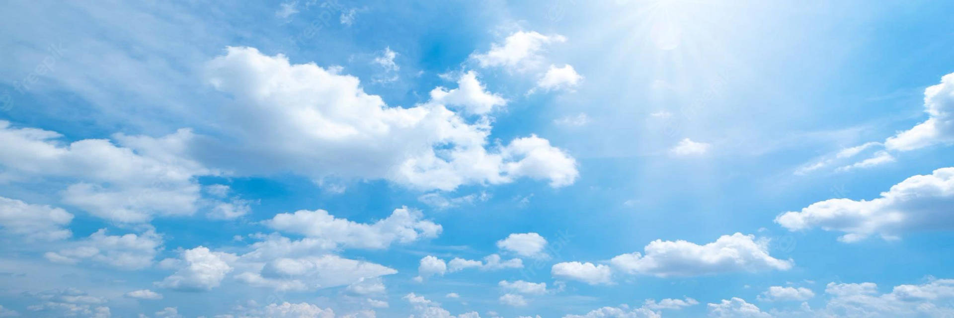 Funeral Clouds With Light Blue Skies Background