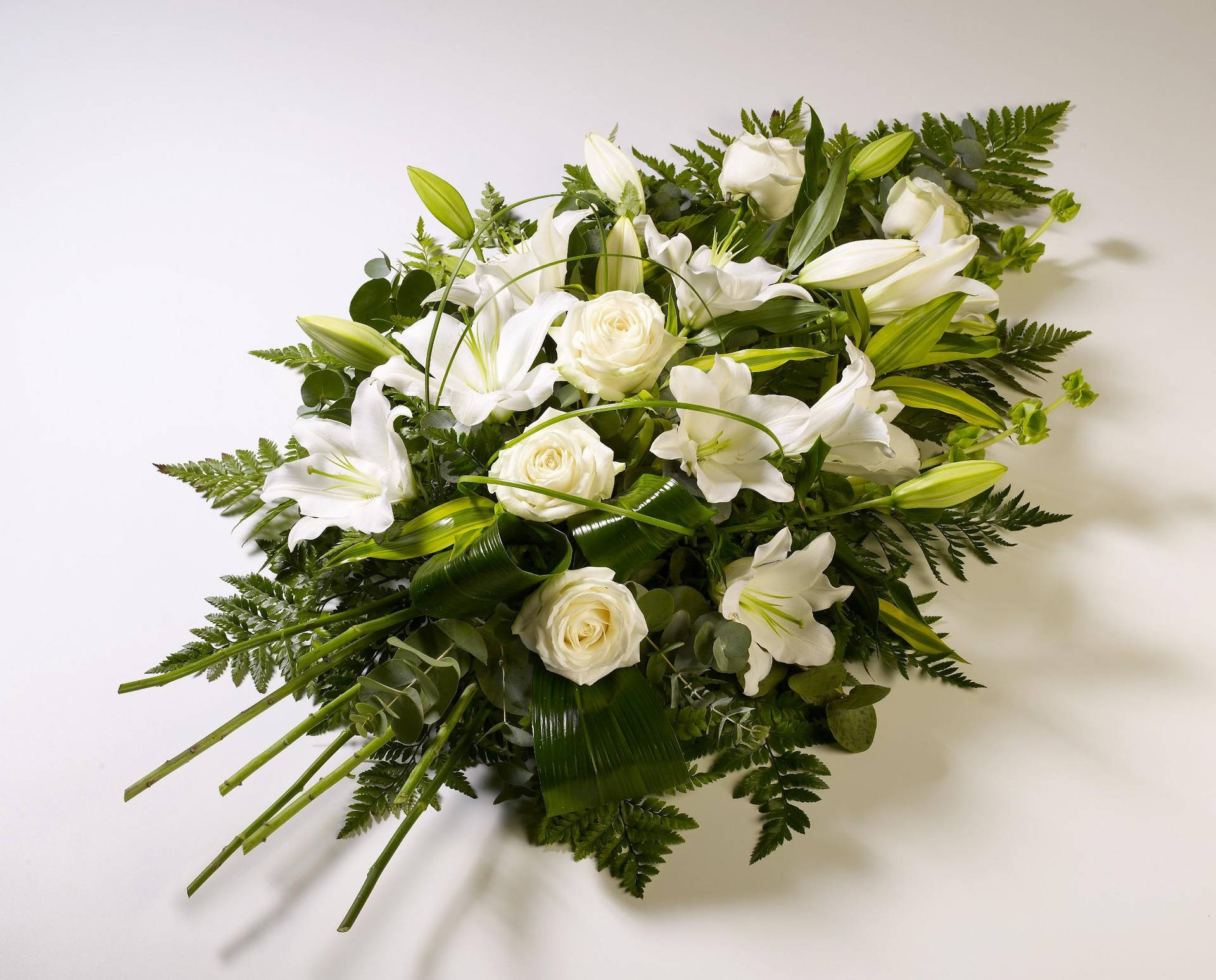 Funeral Flower Arrangement Background