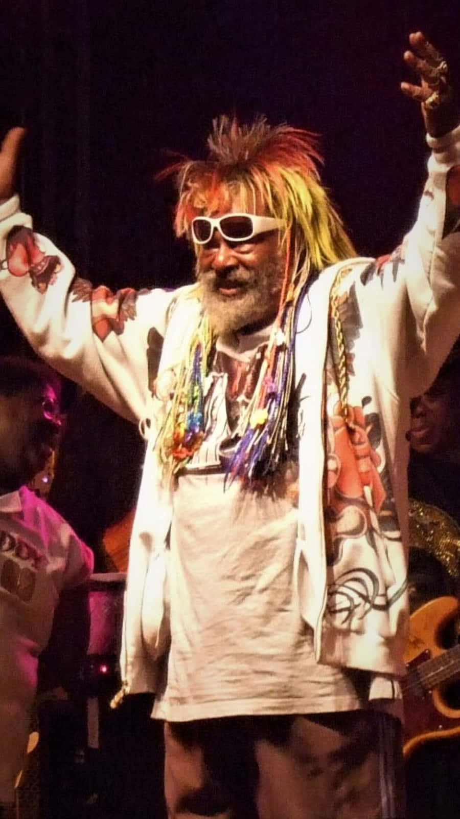 Funk Music Mastermind George Clinton In Concert Background