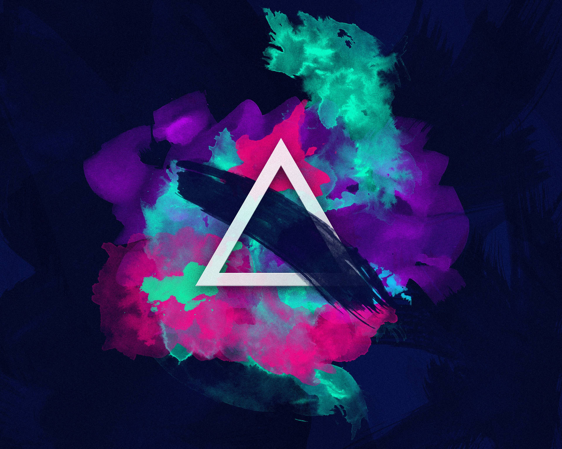 Funky Abstract Triangle Art Background