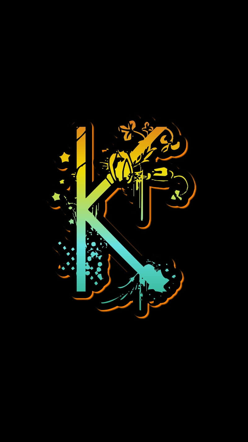 Funky And Decorative Letter K Initial