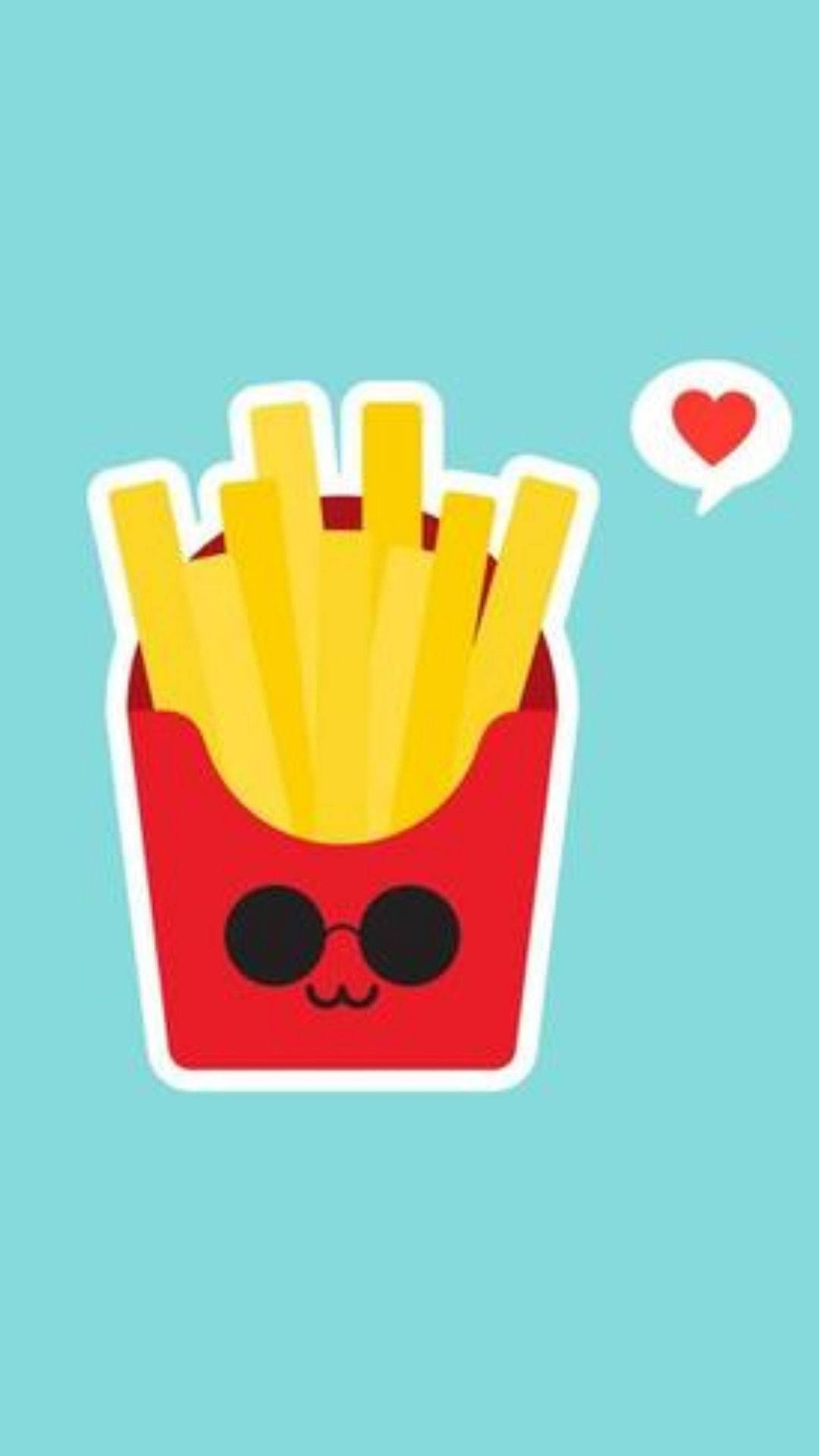 Funky French Fries Background