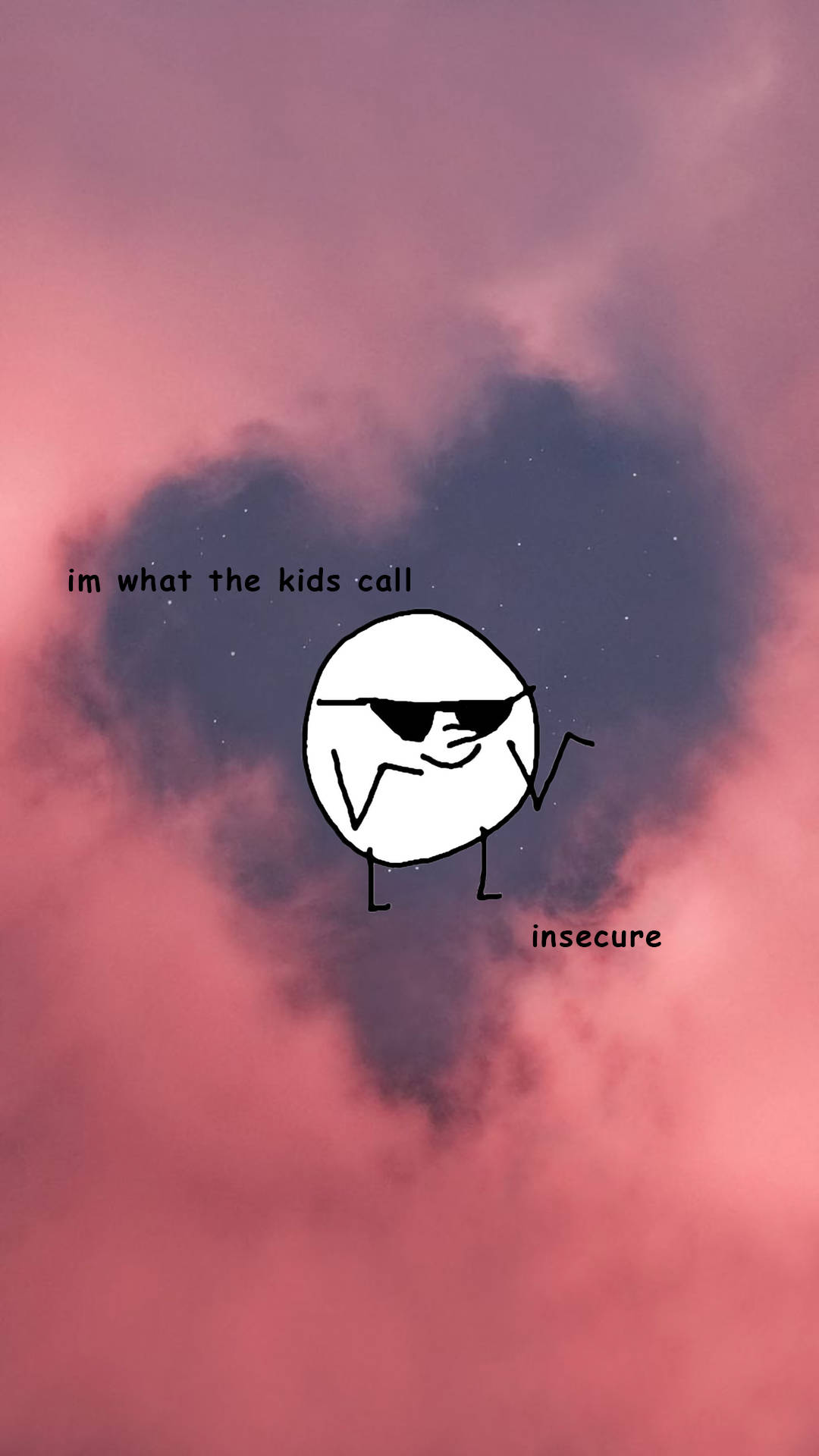Funny Aesthetic Insecure Egg Background
