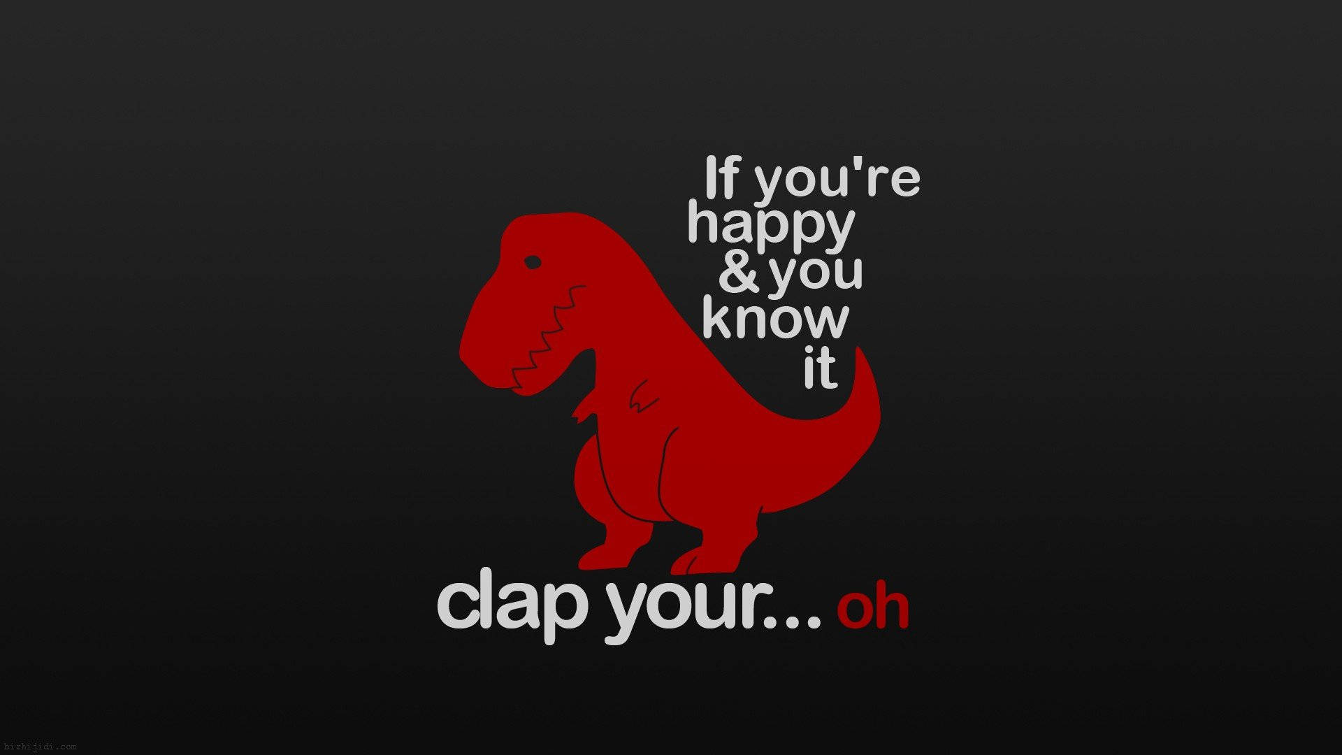 Funny Aesthetic T-rex Clap Background
