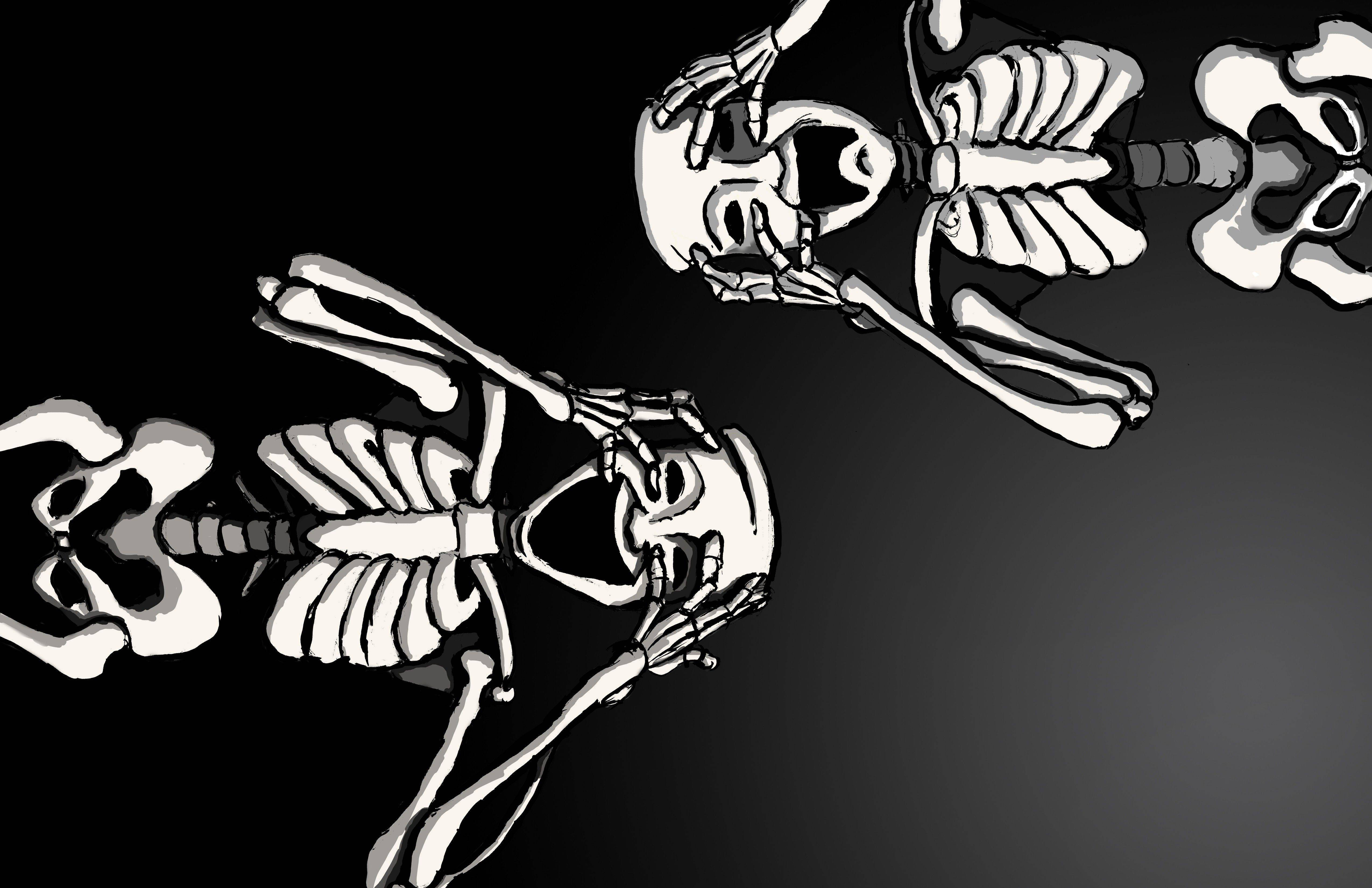 Funny And Cute Skeleton Iphone Background