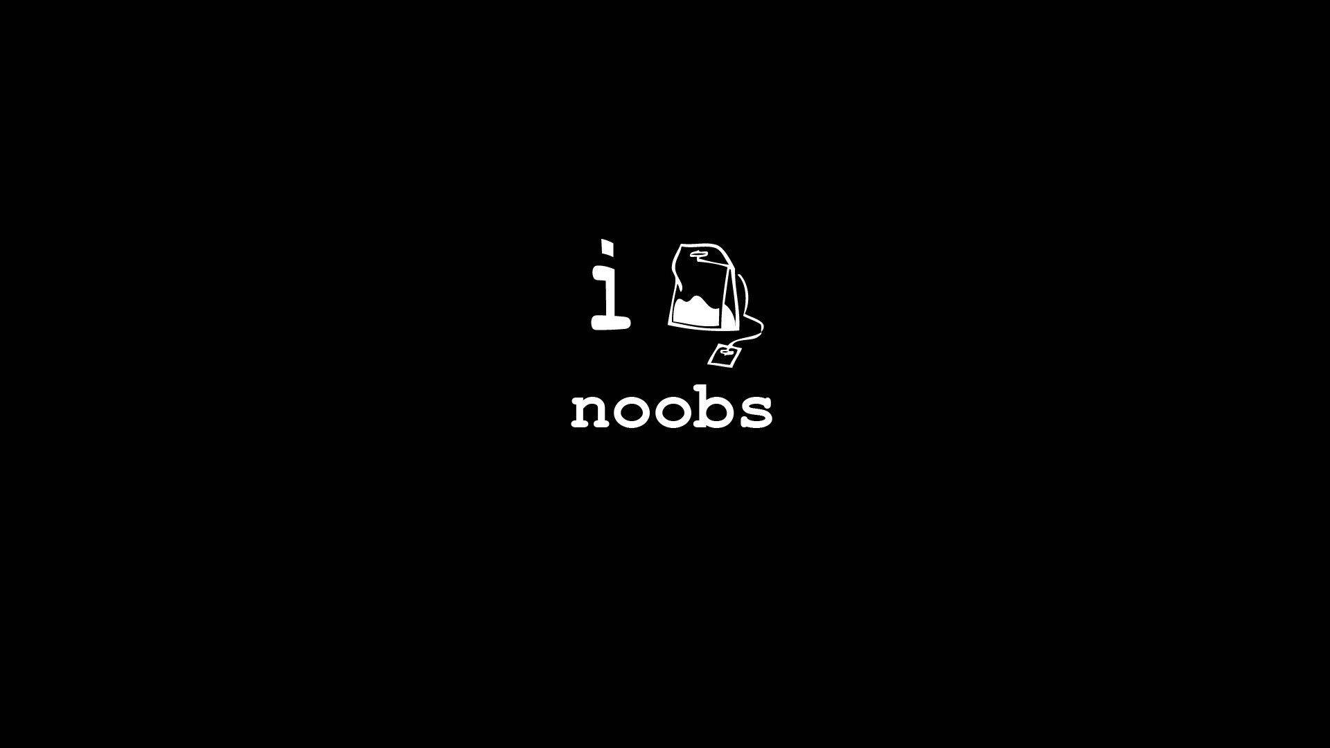 Funny And Simplistic Gaming I Teabag Noobs Background