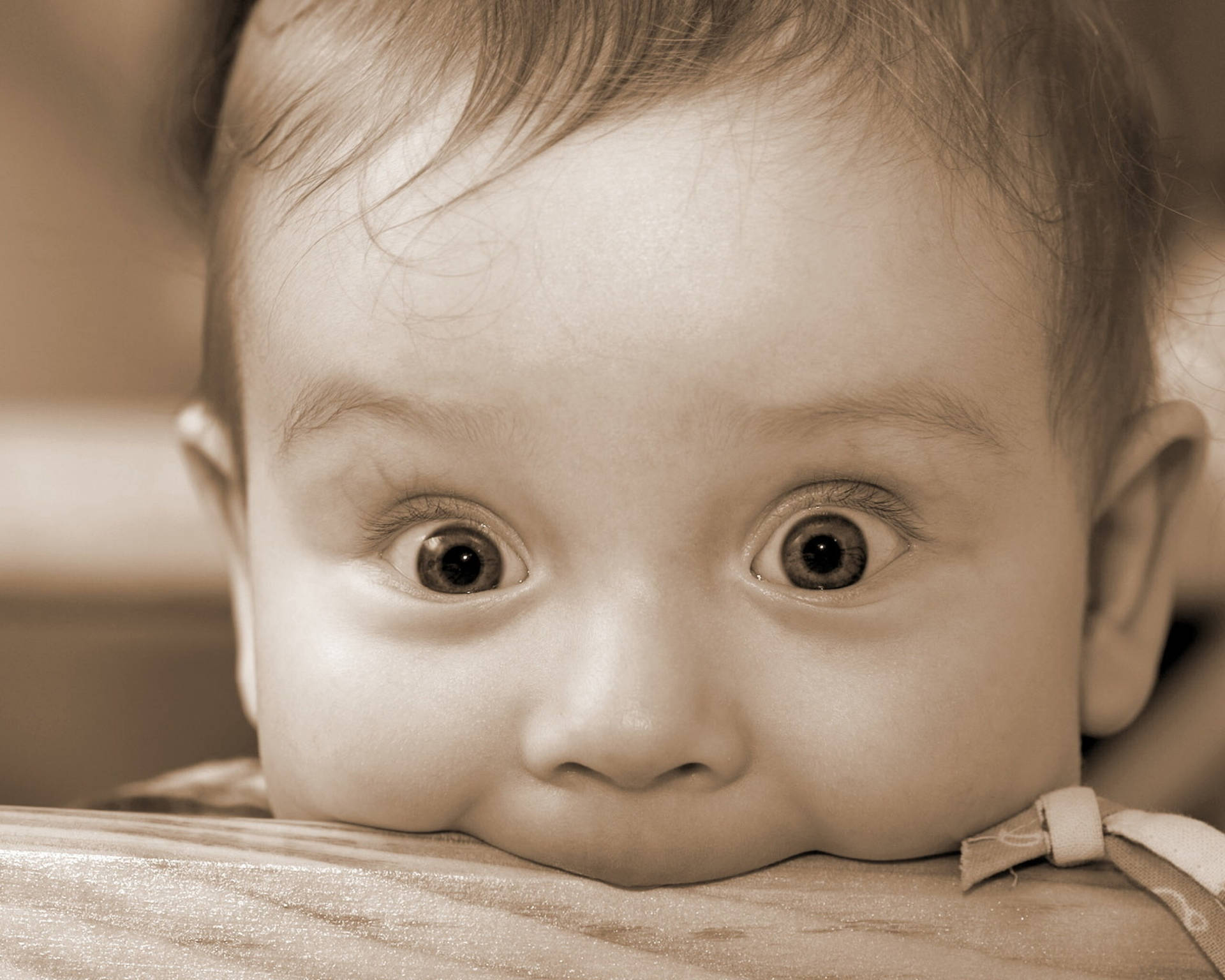 Funny Baby With Beautiful Eyes Background