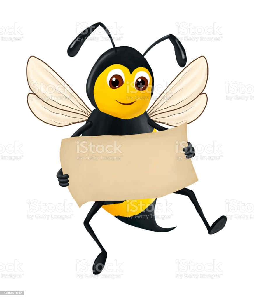 Funny Clean Dancing Bee Background