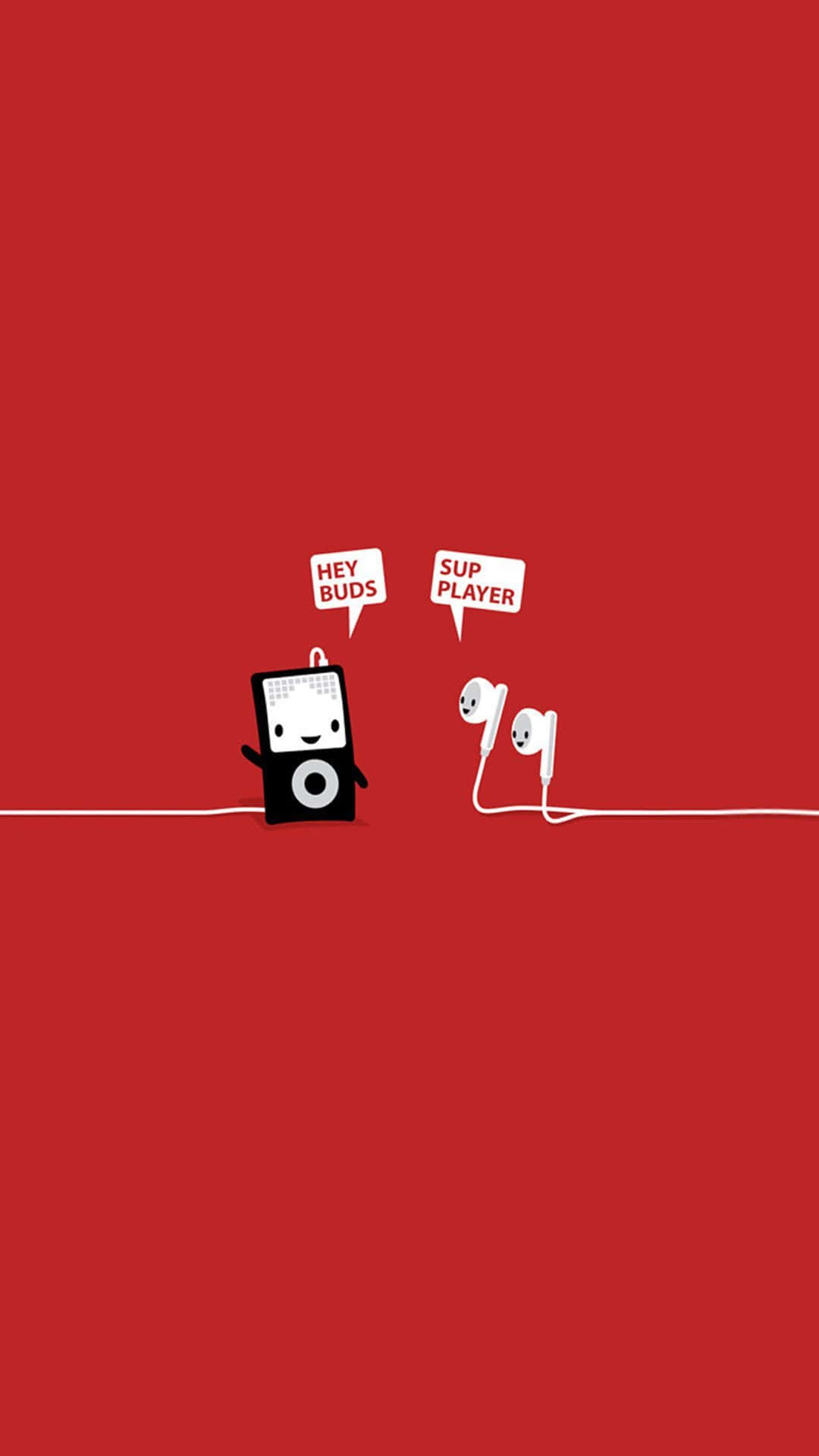 Funny Clean Earphones Background