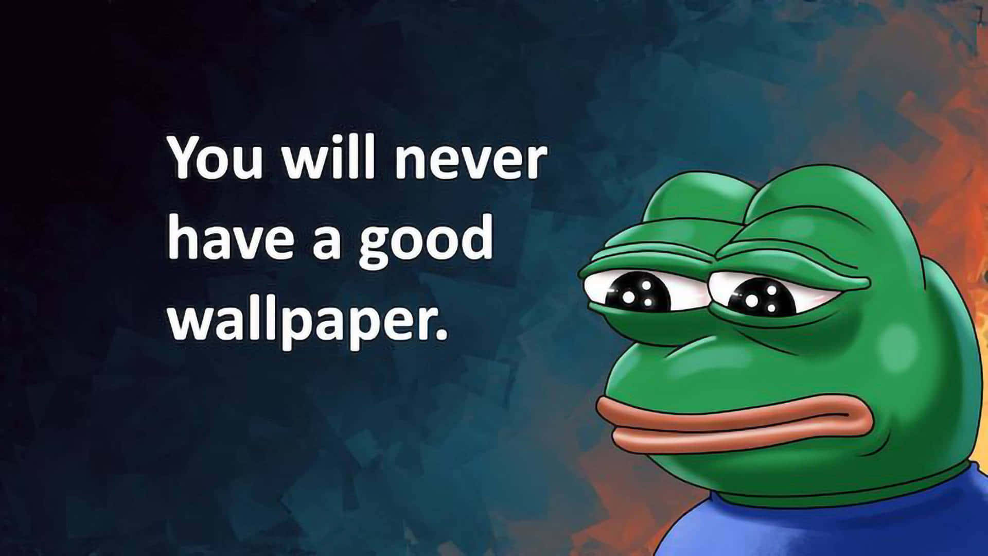 Funny Clean Frog Meme Background