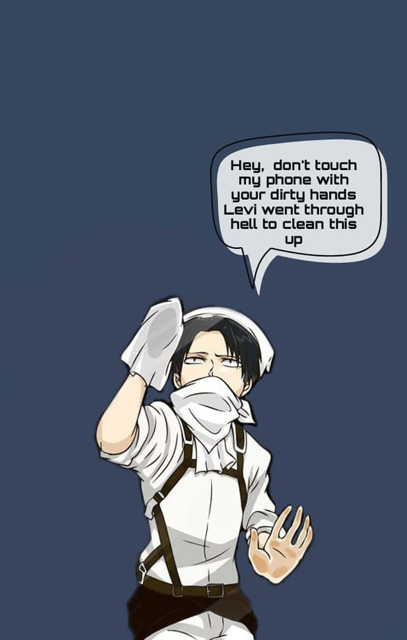 Funny Clean With Levi Ackerman Background