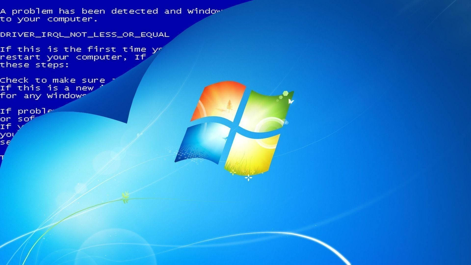 Funny Computer Peeling Windows Background