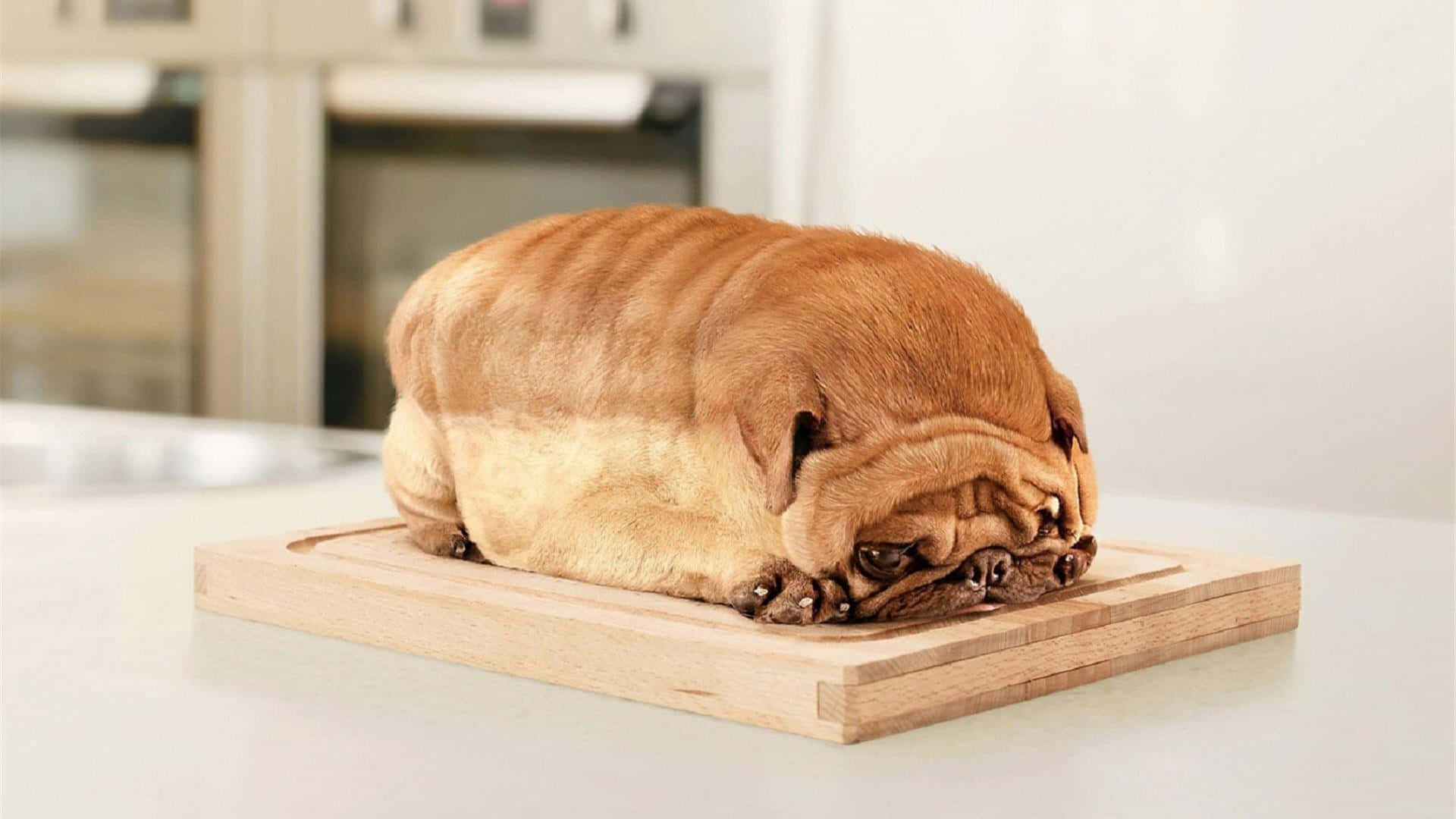 Funny Cute Animals Brown Pug Loaf