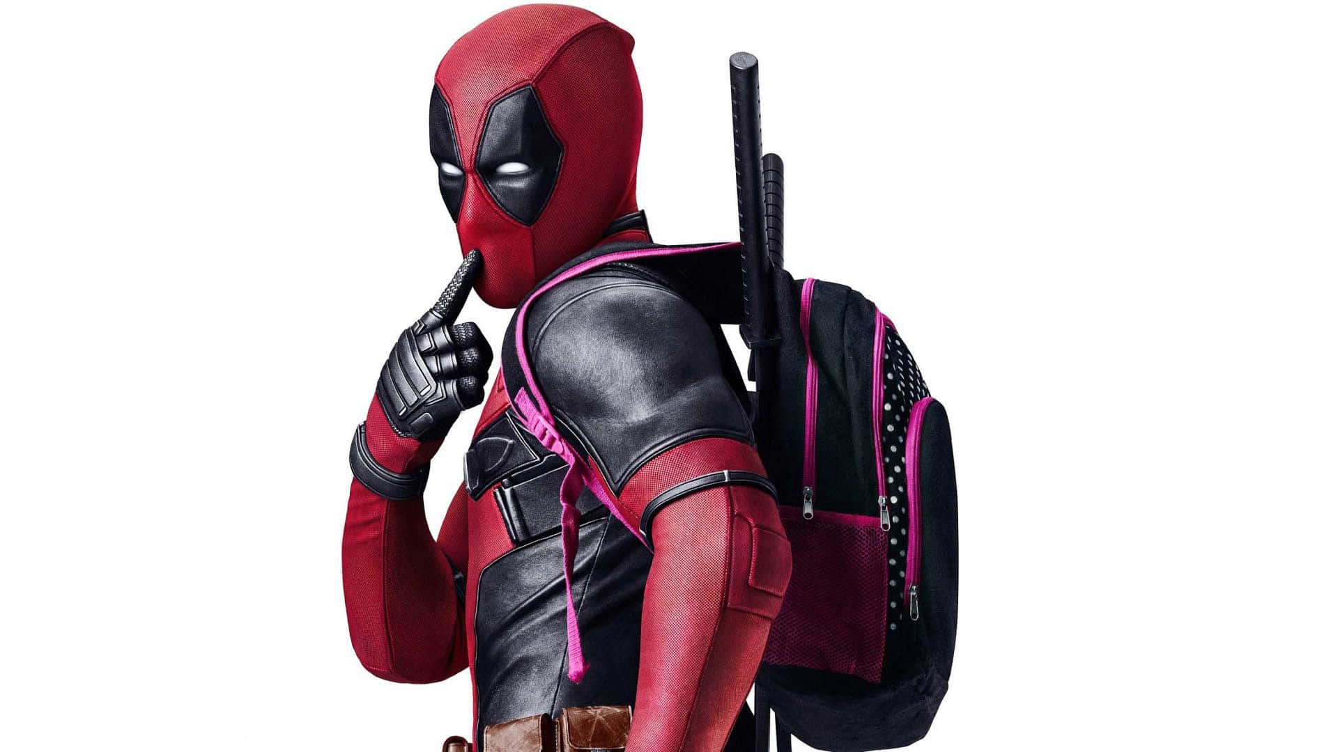 Funny Deadpool Cute Pose Background
