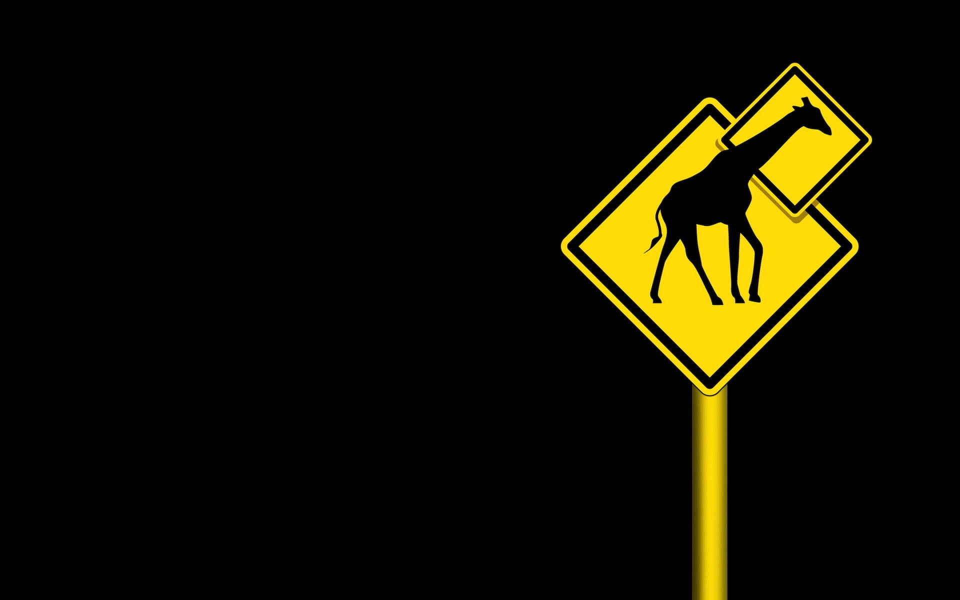 Funny Desktop Giraffe Crossing Background