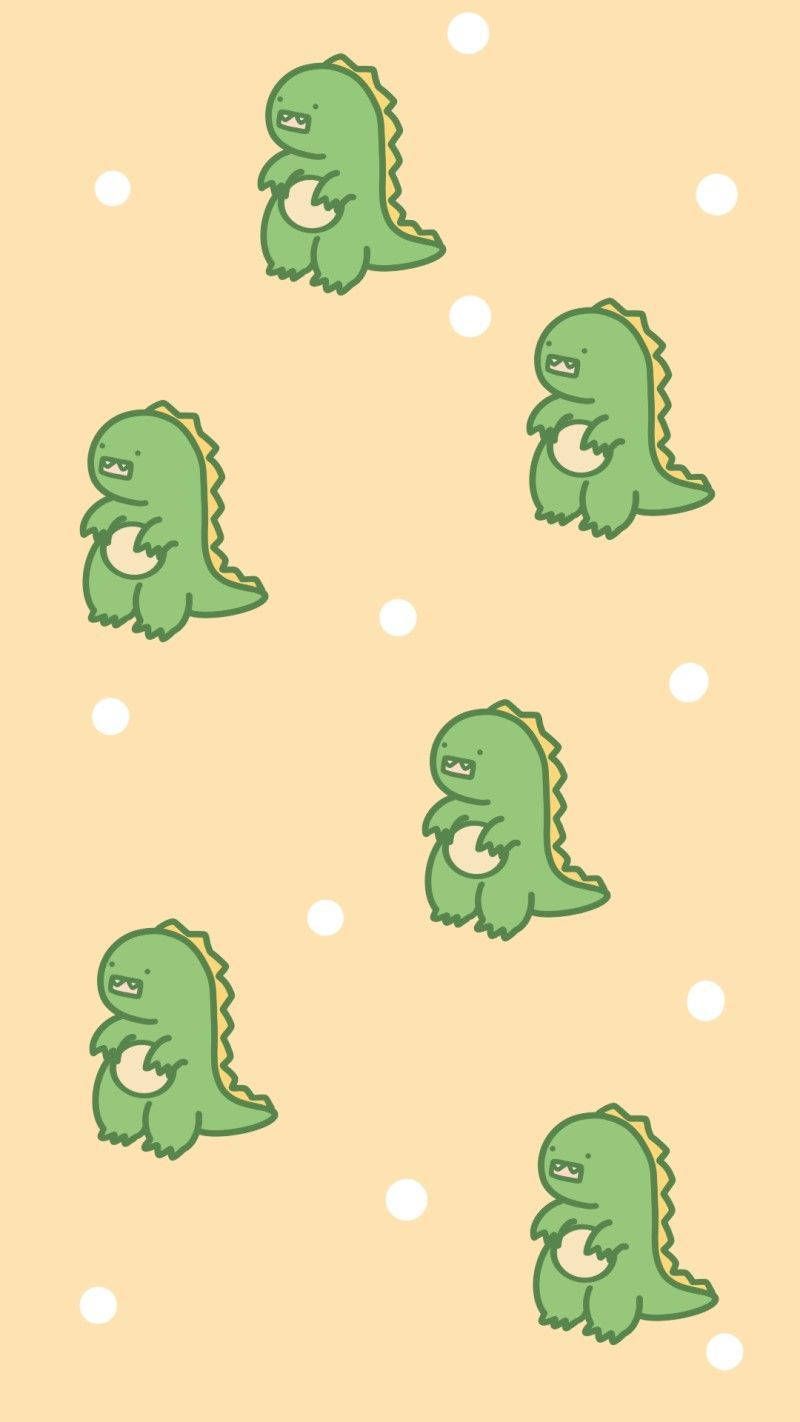 Funny Dinosaur Pattern Background