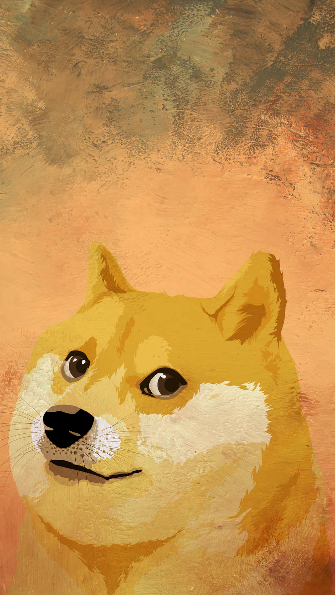 Funny Doge Digital Art Background