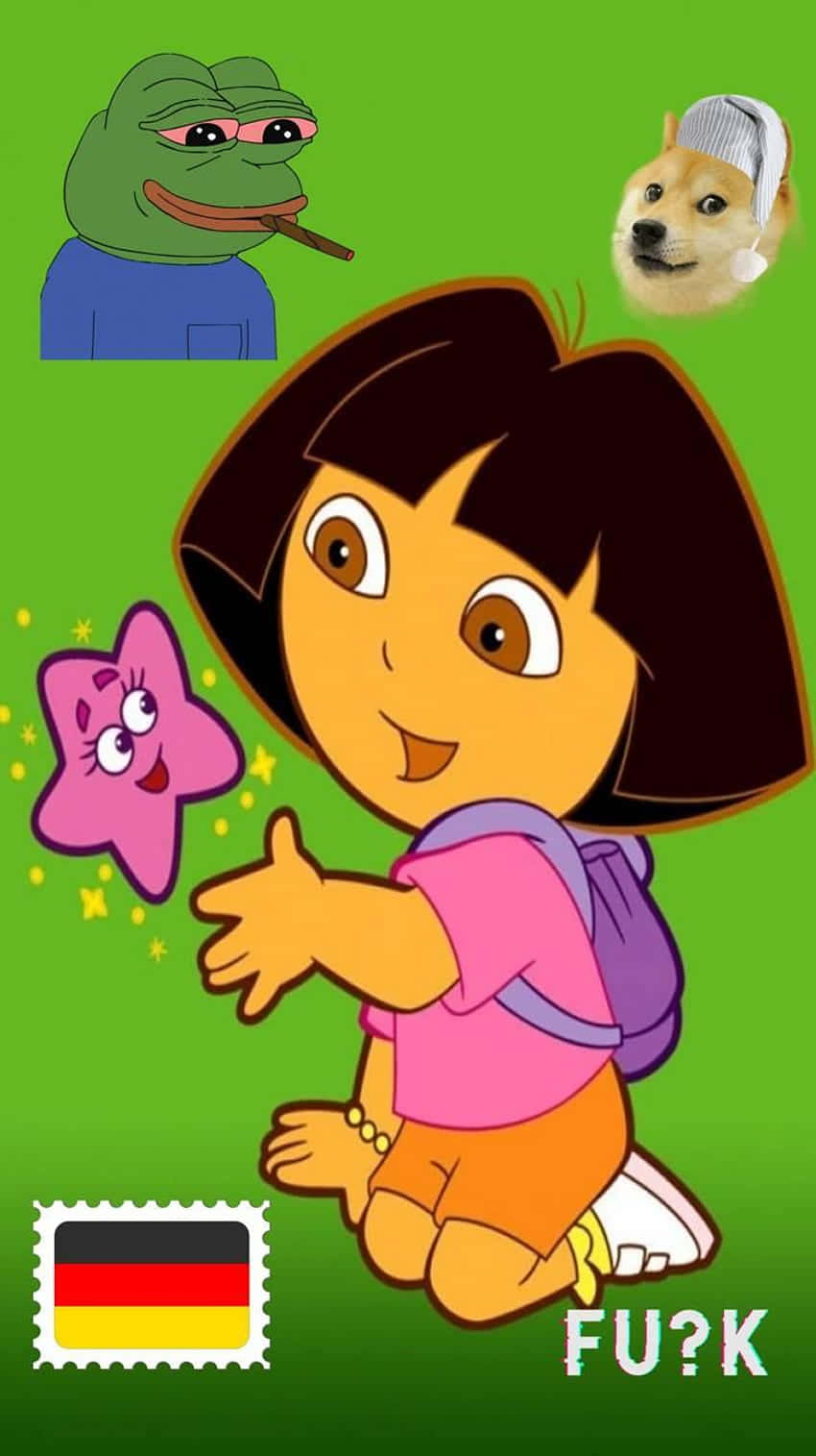 “funny Dora Makes Everyone Laugh” Background