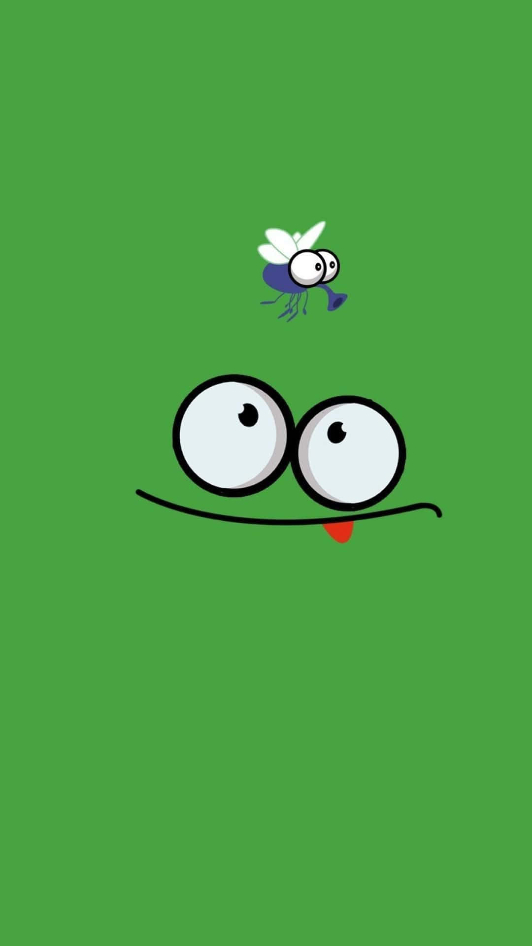 Funny Face Cartoon Mosquito Background