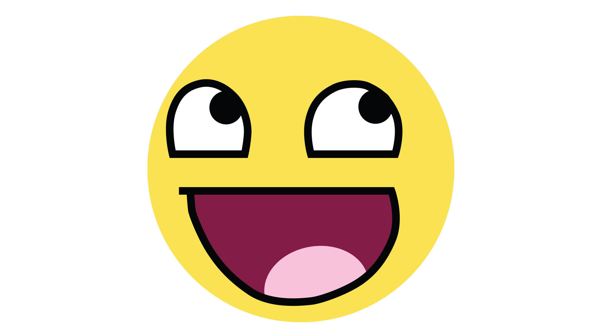 Funny Face Delighted Emoji Background