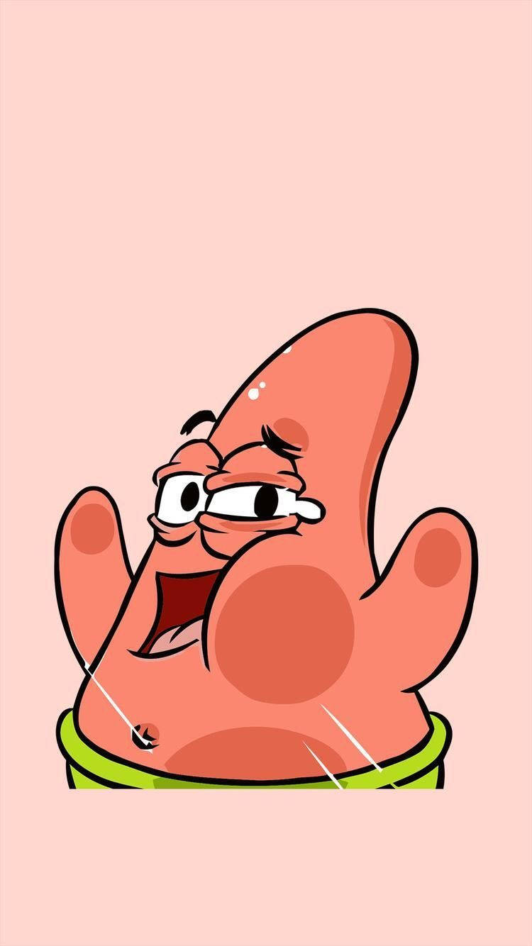 Funny Face Of Patrick Star Background