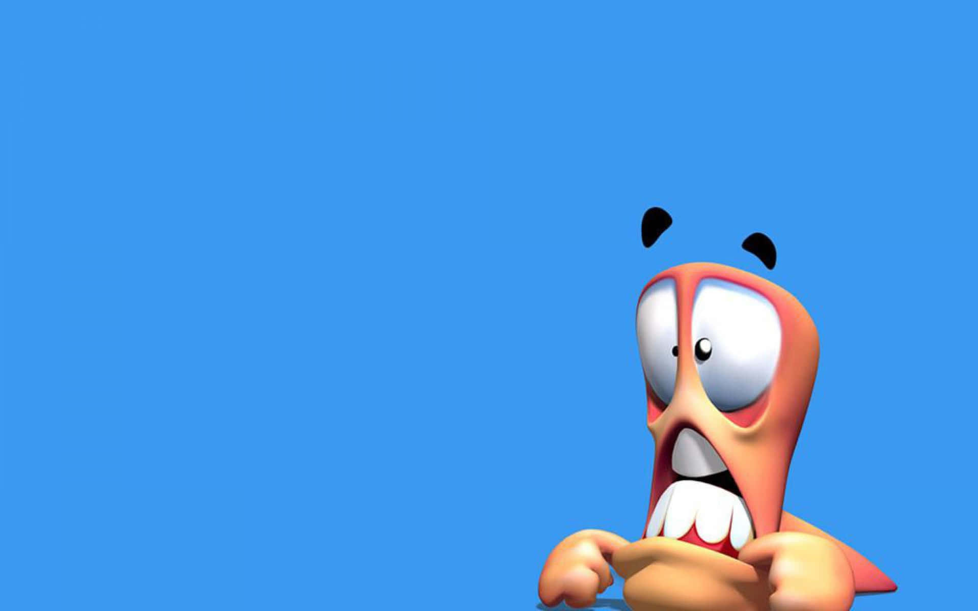 Funny Face Worms 3d Background