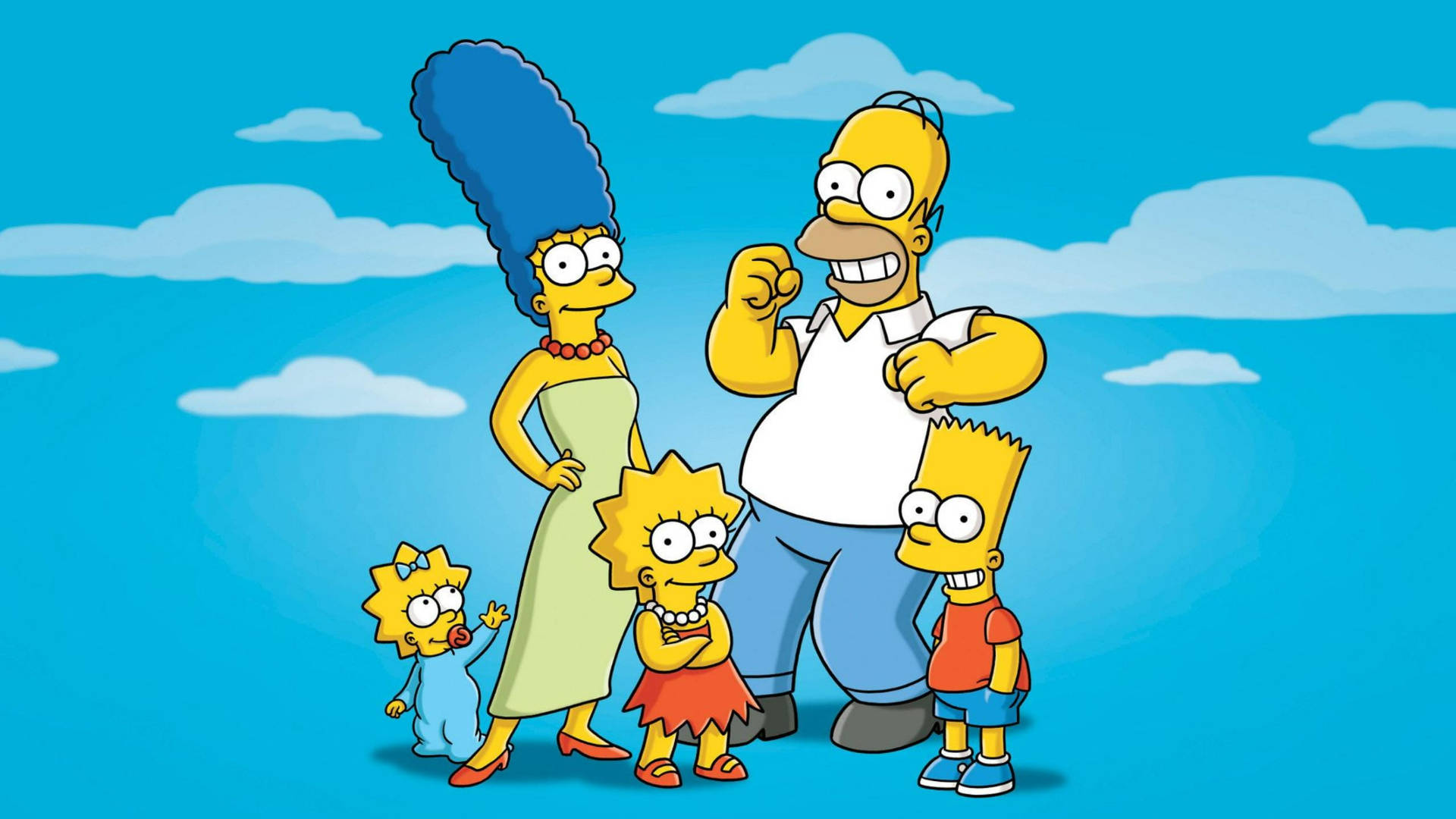 Funny Family From The Simpsons Movie Background