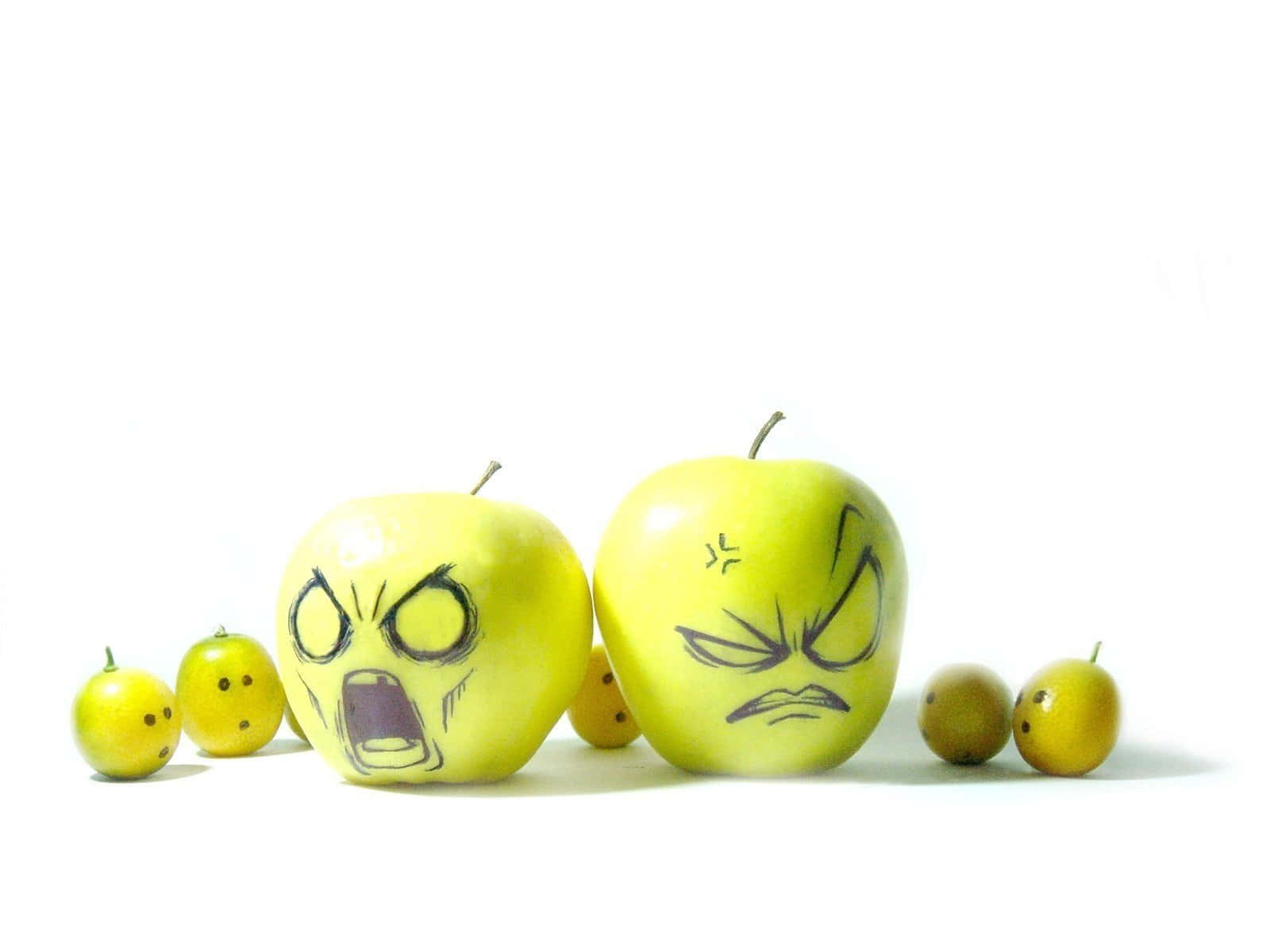 Funny Food Angry Apples