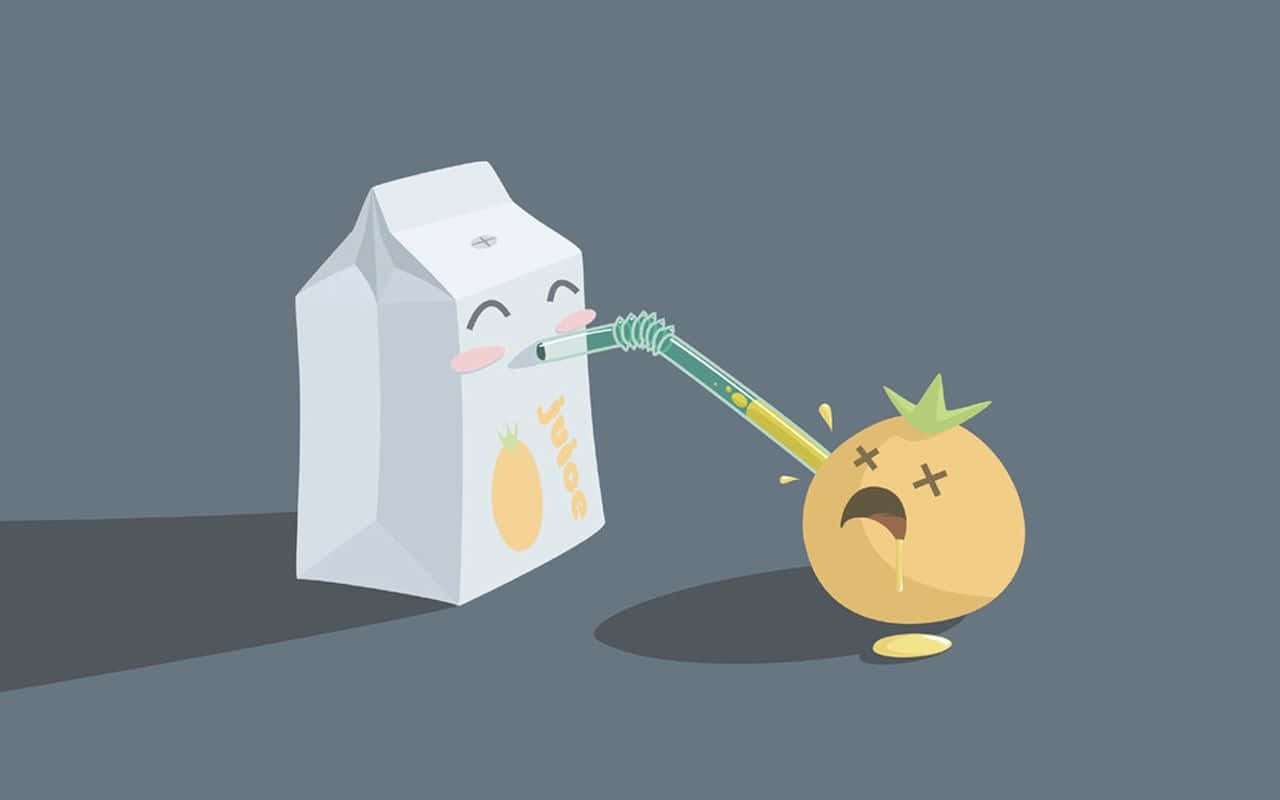 Funny Food Orange Juice Background