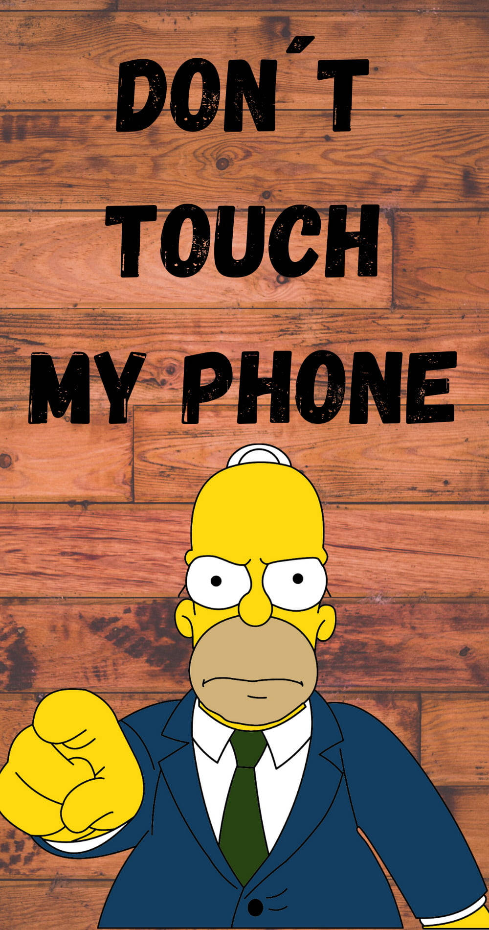 Funny Get Off My Phone Homer Background