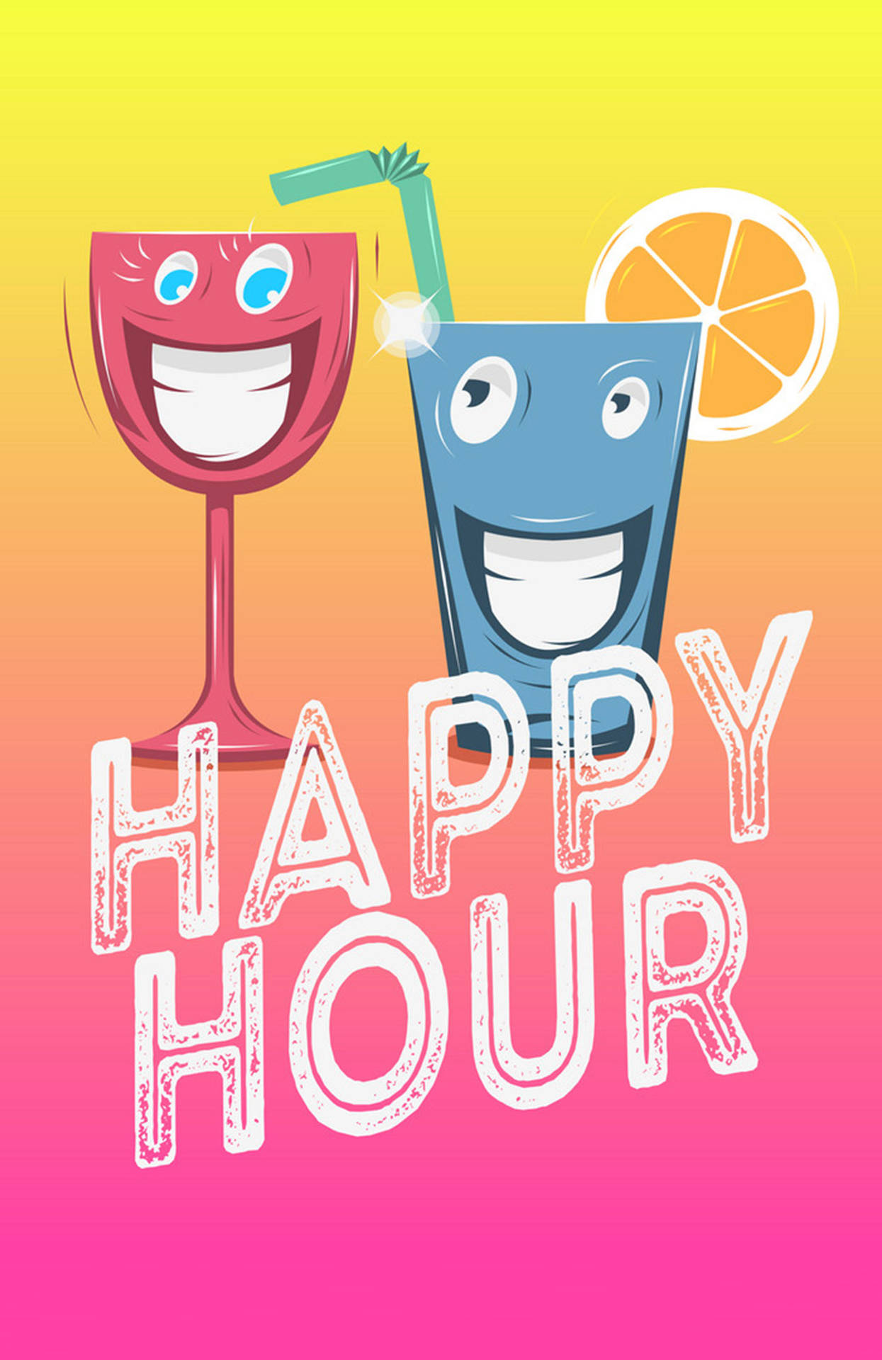 Funny Happy Hour Background