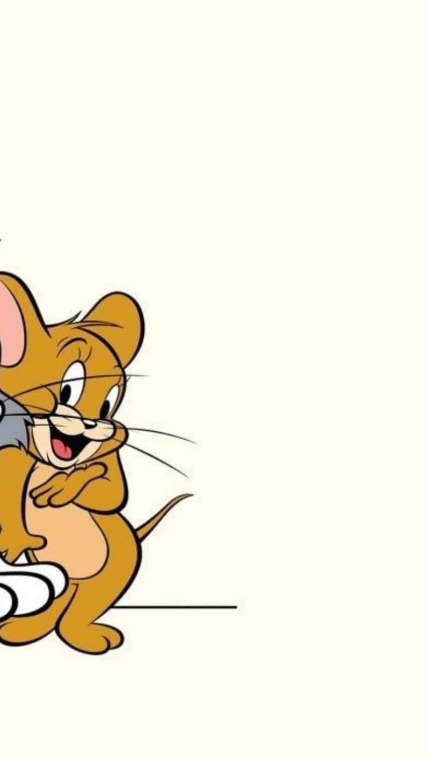 Funny Jerry Cute Matching Best Friend Home Screen Background