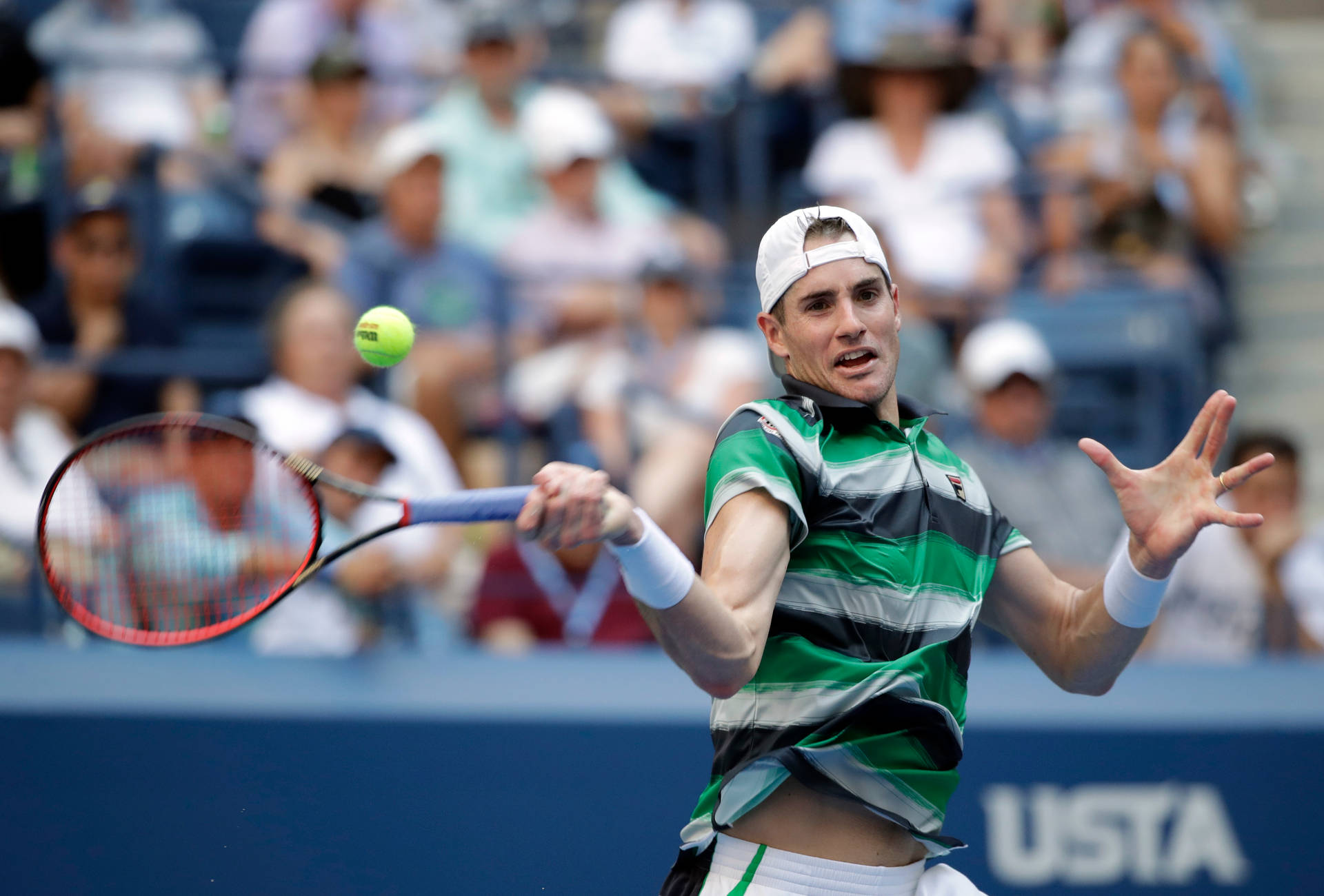 Funny John Isner Candid Expression Background