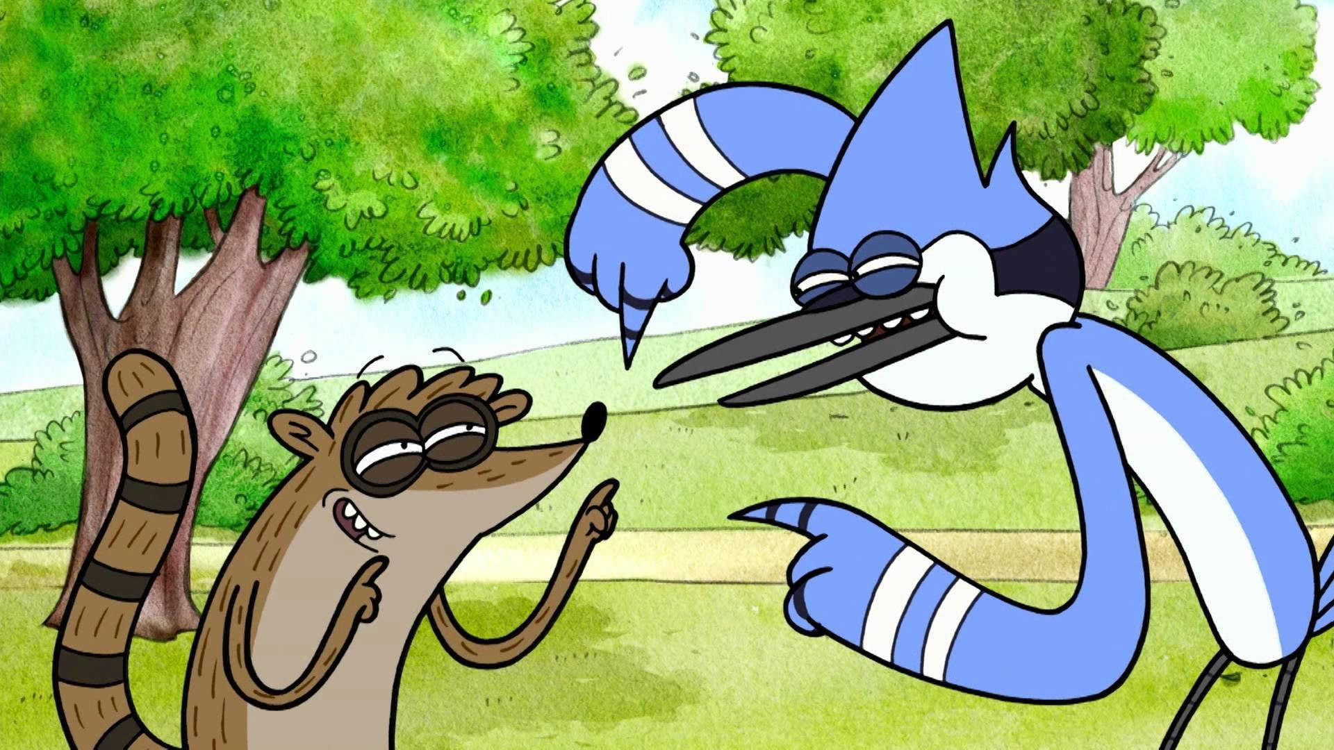 Funny Mordecai And Rigby Background