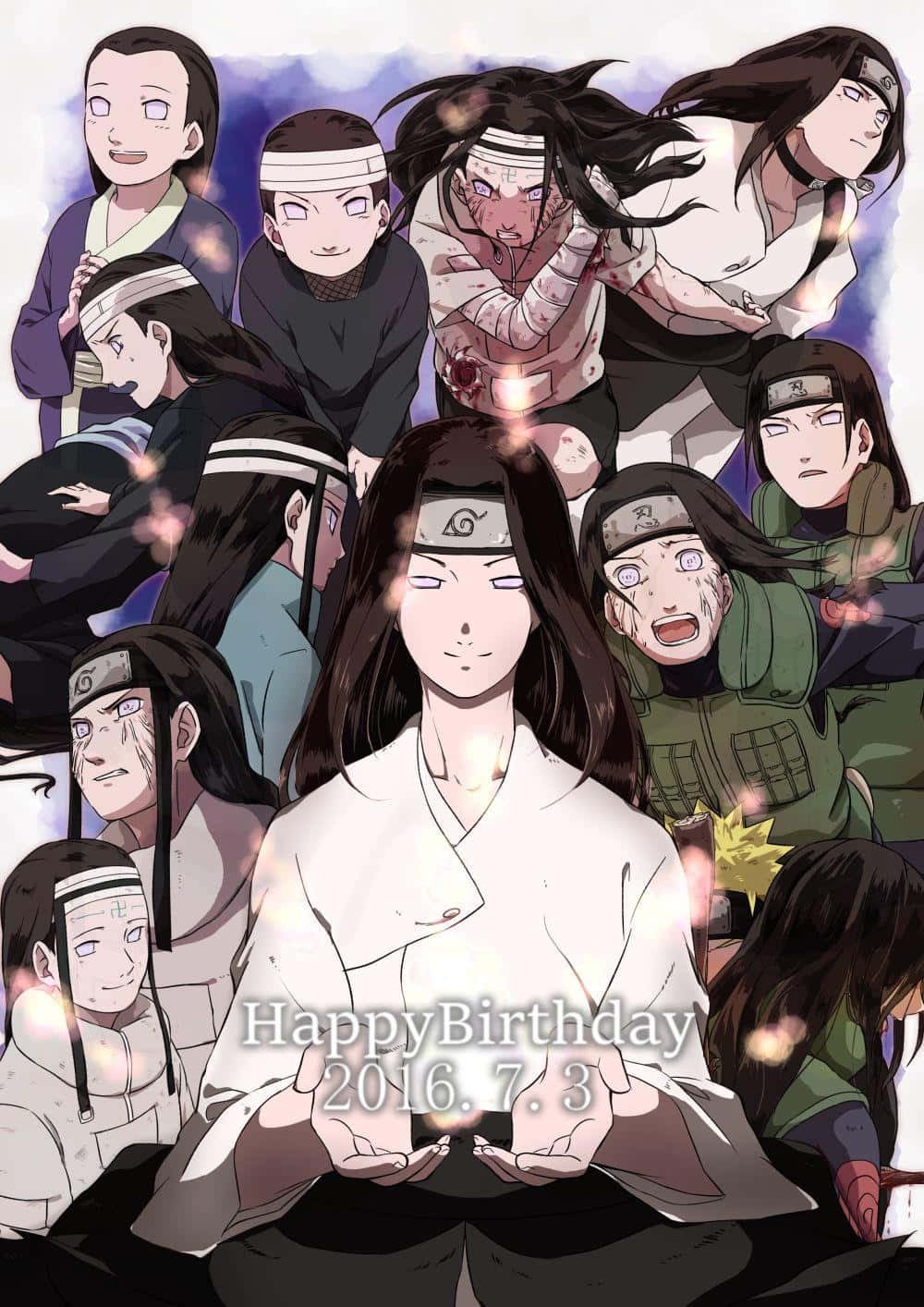 Funny Neji Hyuga Collage Background