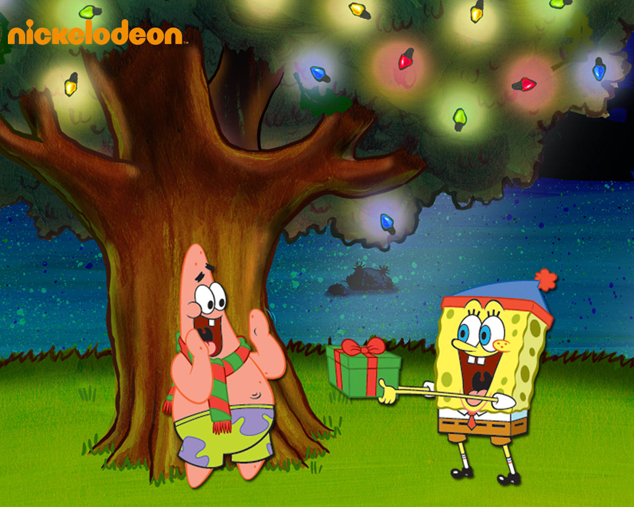 Funny Patrick And Spongebob Background