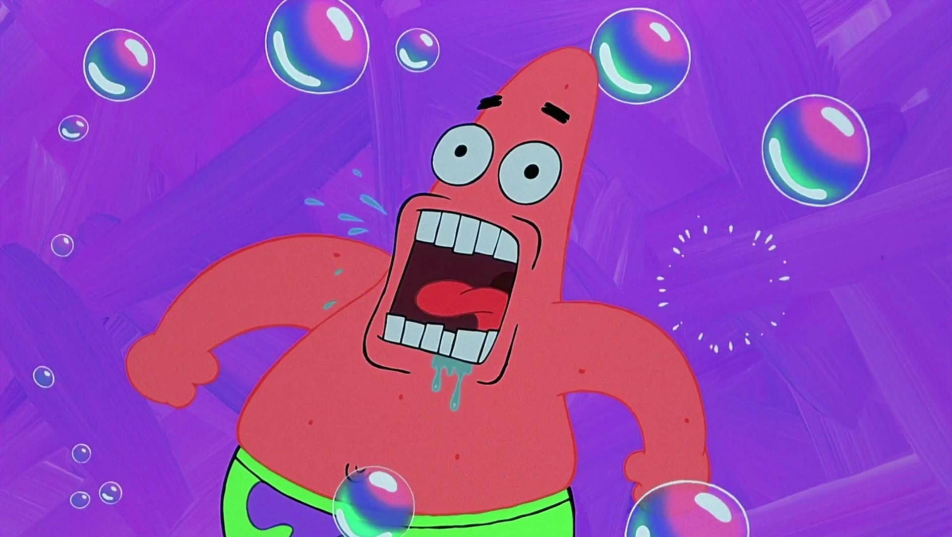 Funny Patrick Scream Background