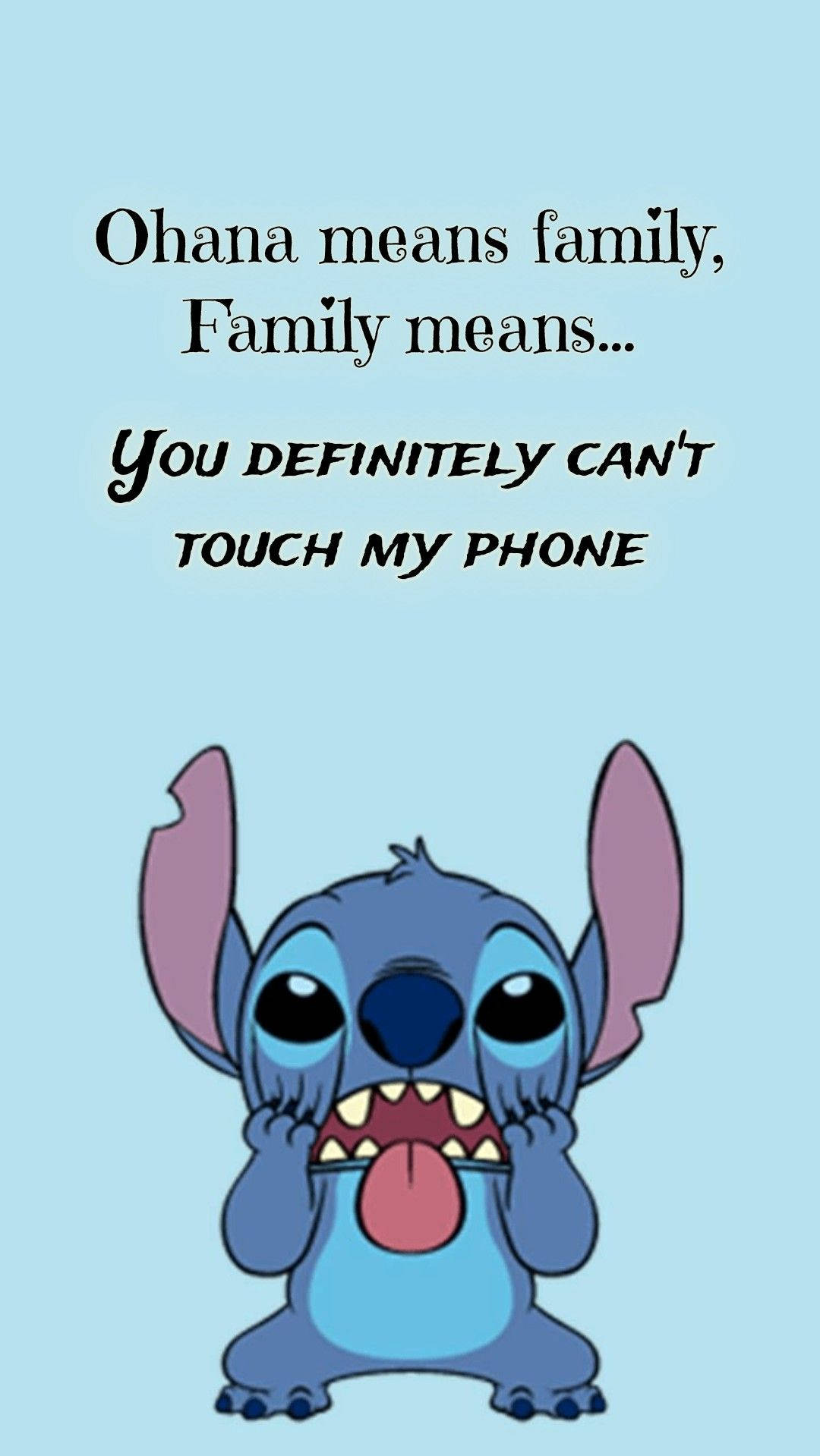 Funny Quote Stitch Phone Background