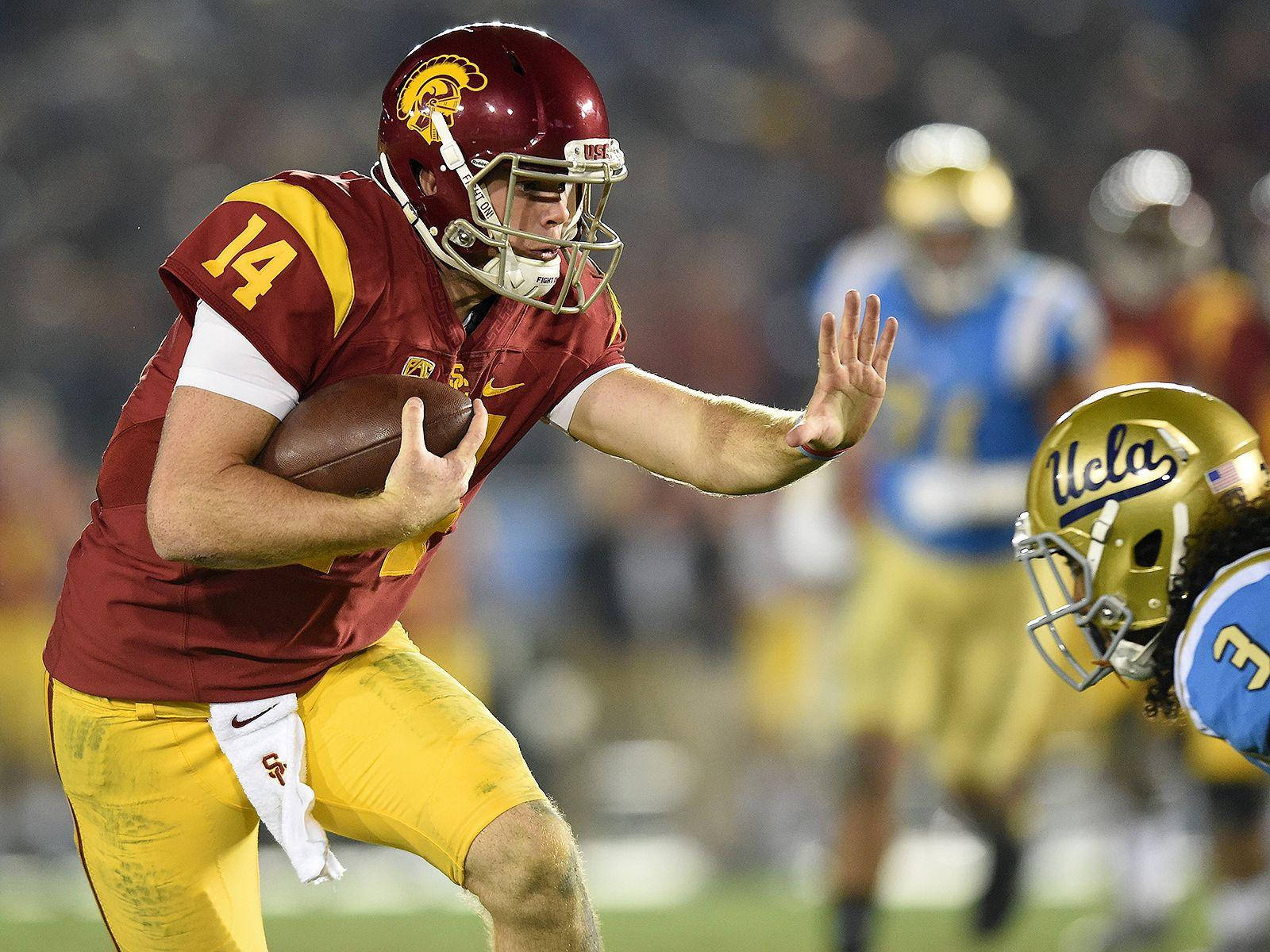 Funny Sam Darnold Versus Ucla Bruins Background