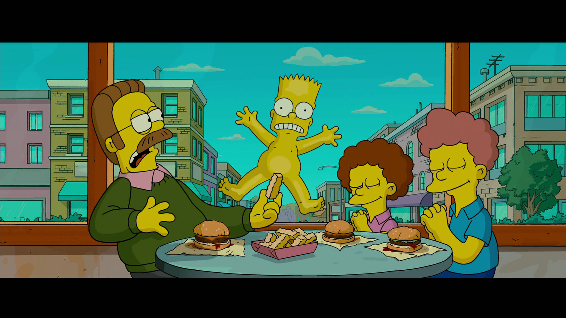 Funny Scene From The Simpsons Movie Background