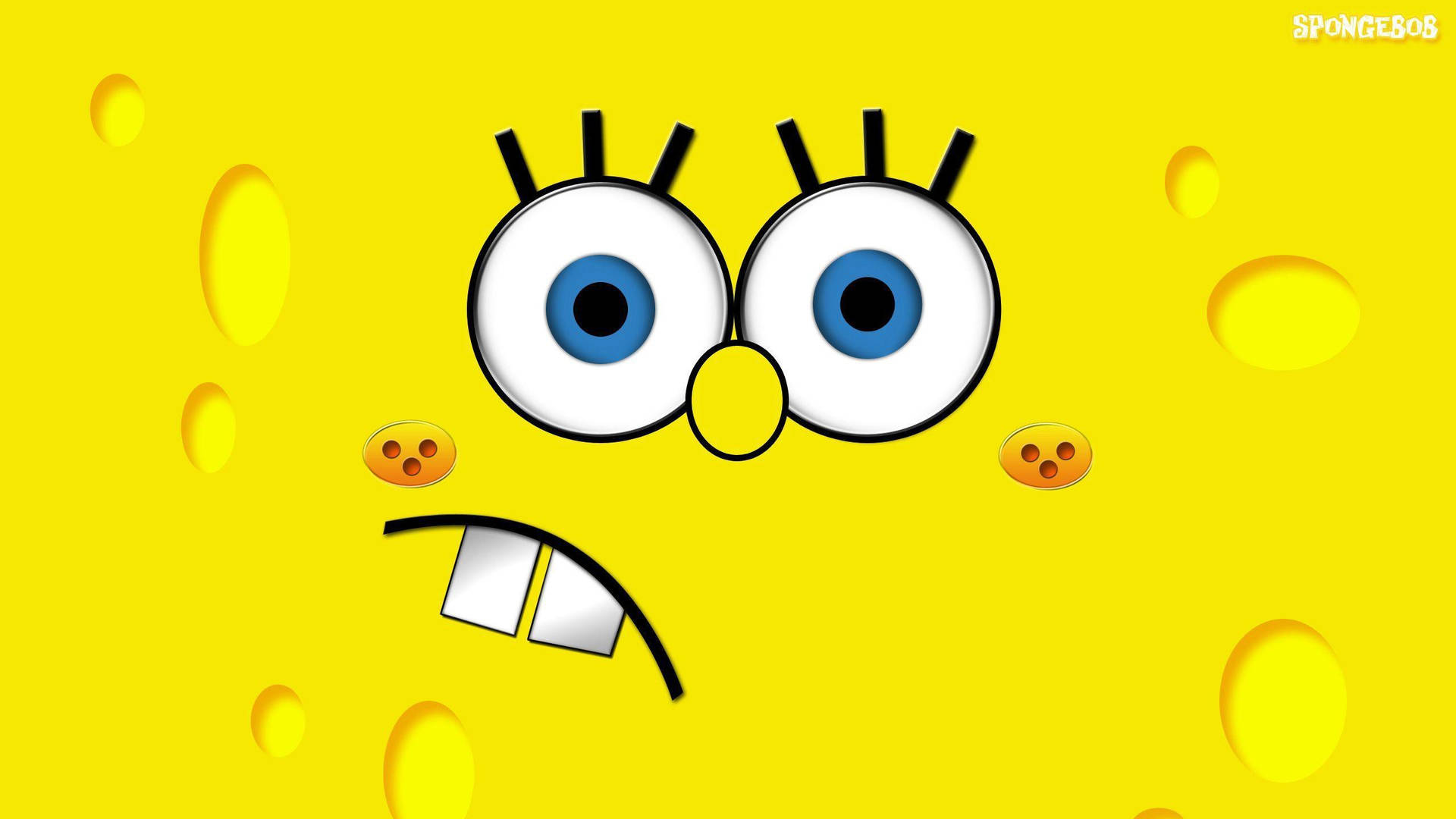 Funny Spongebob Frowning Background