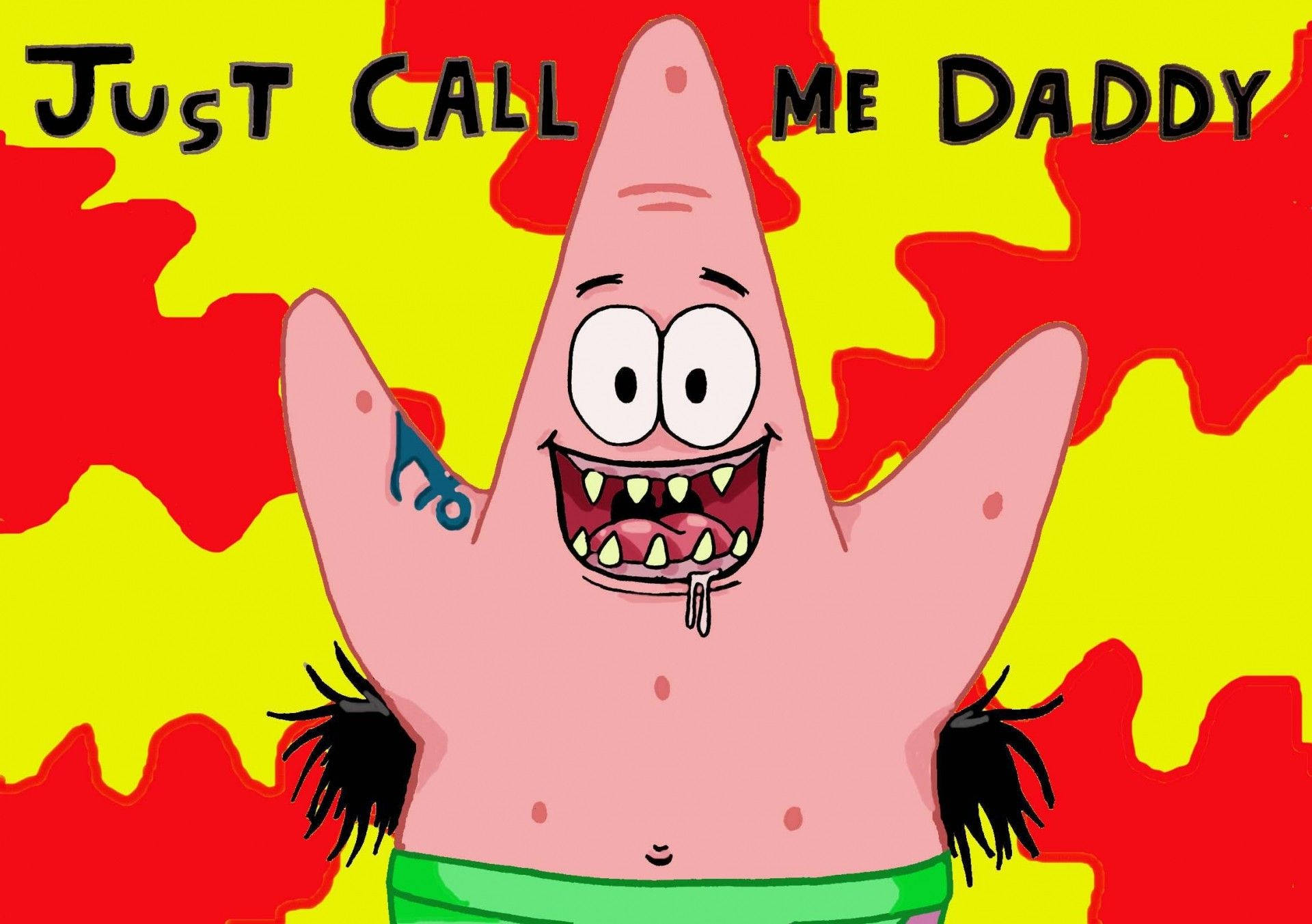 Funny Spongebob Just Call Me Daddy Background