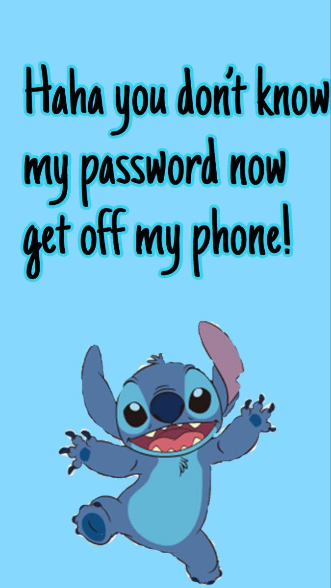 Funny Stitch Phone Background