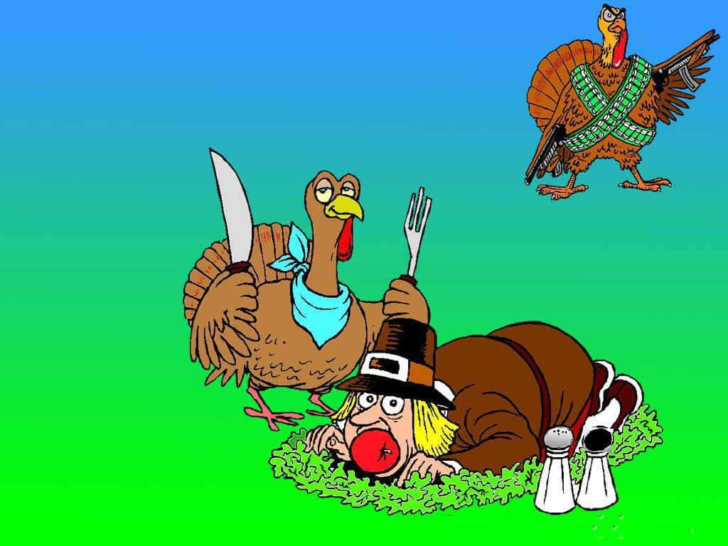 Funny Thanksgiving Man Turkey