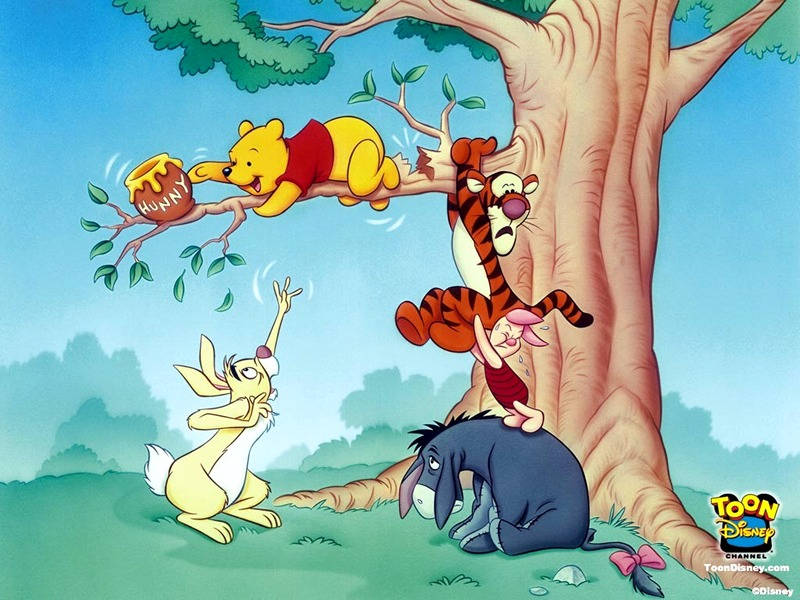Funny Winnie The Pooh Iphone Theme Background