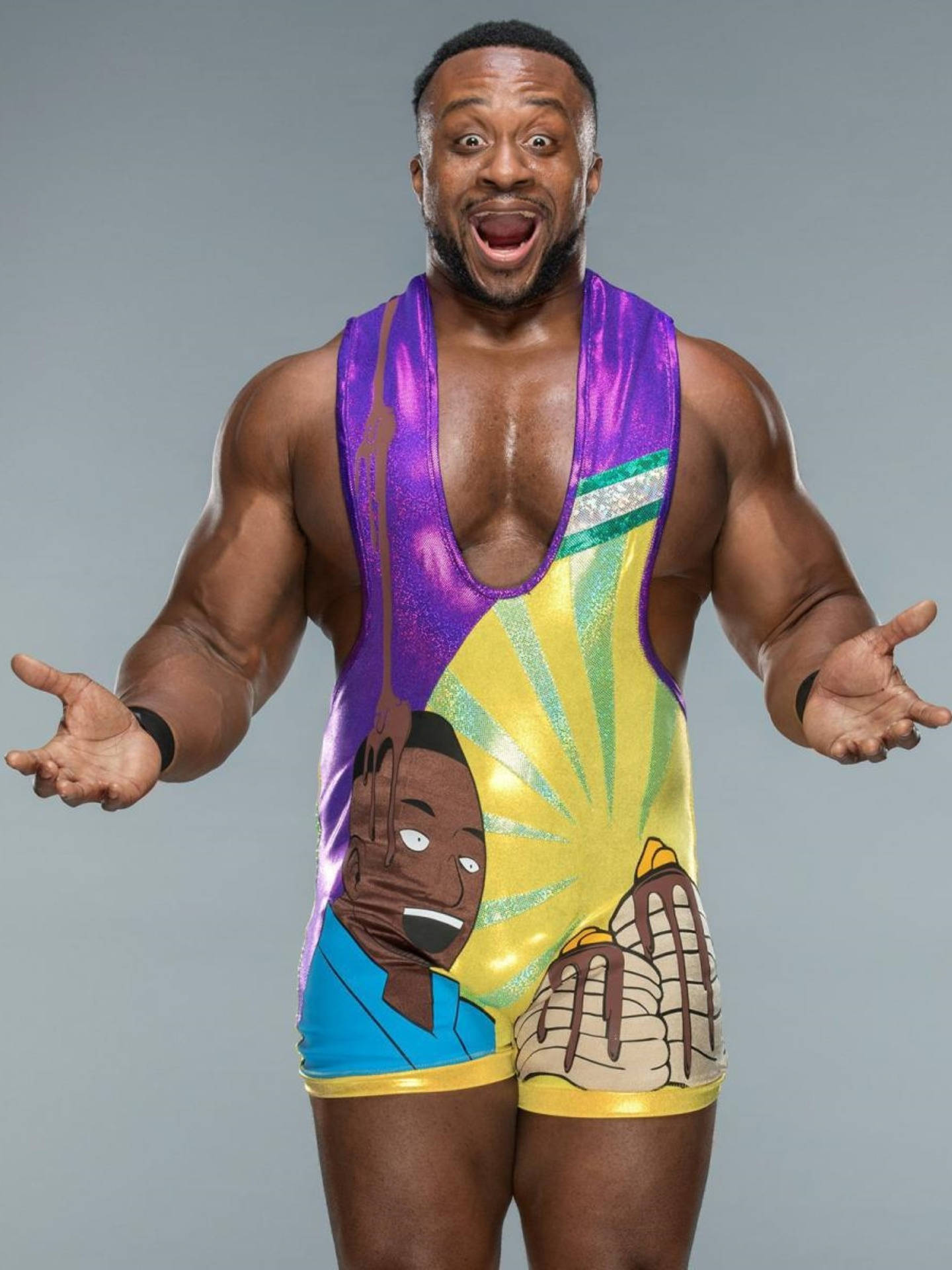 Funny Wrestler Big E Background