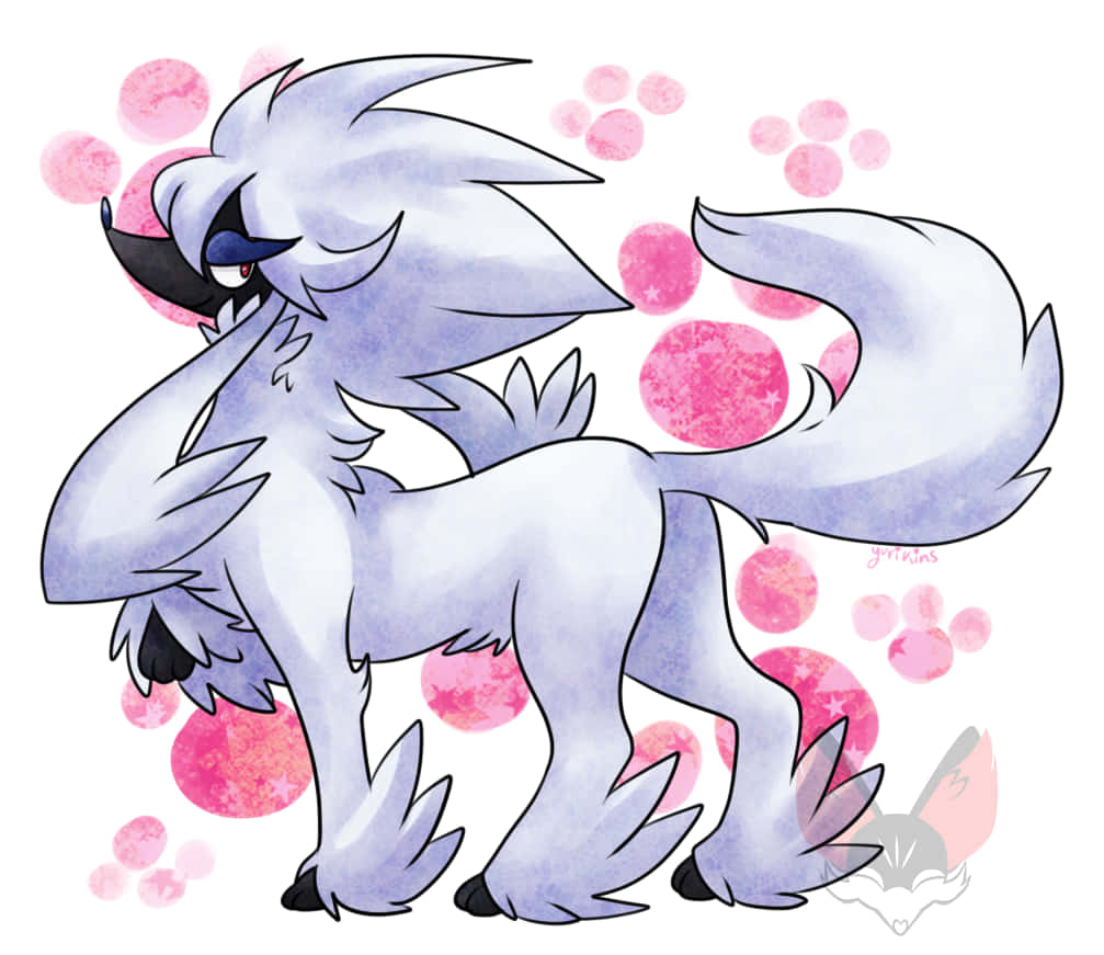 Furfrou Pokemon Artistic Rendering Background