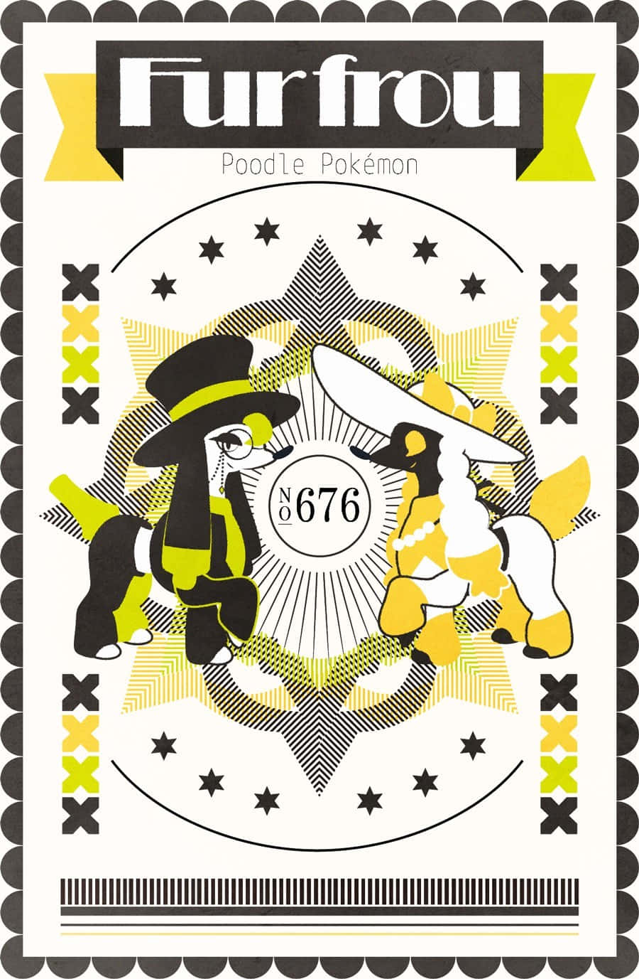 Furfrou Pokemon Card Art Background