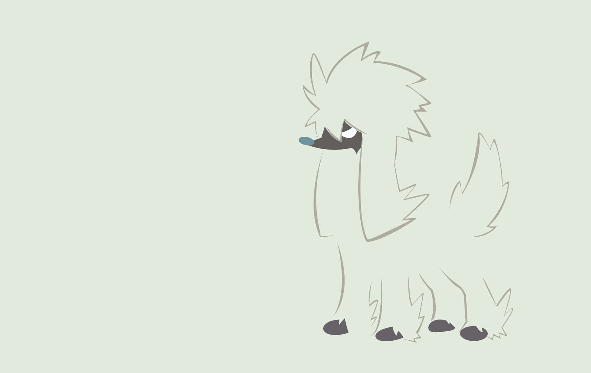 Furfrou Pokemon Illustration Background